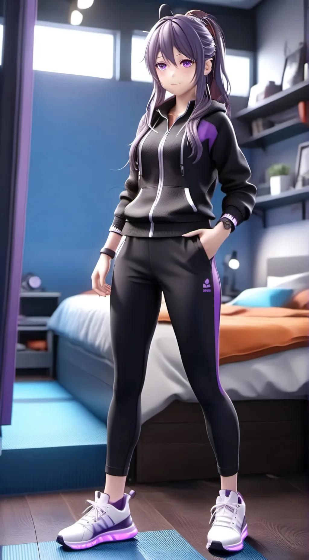 ai character: mrs  Yuri  background