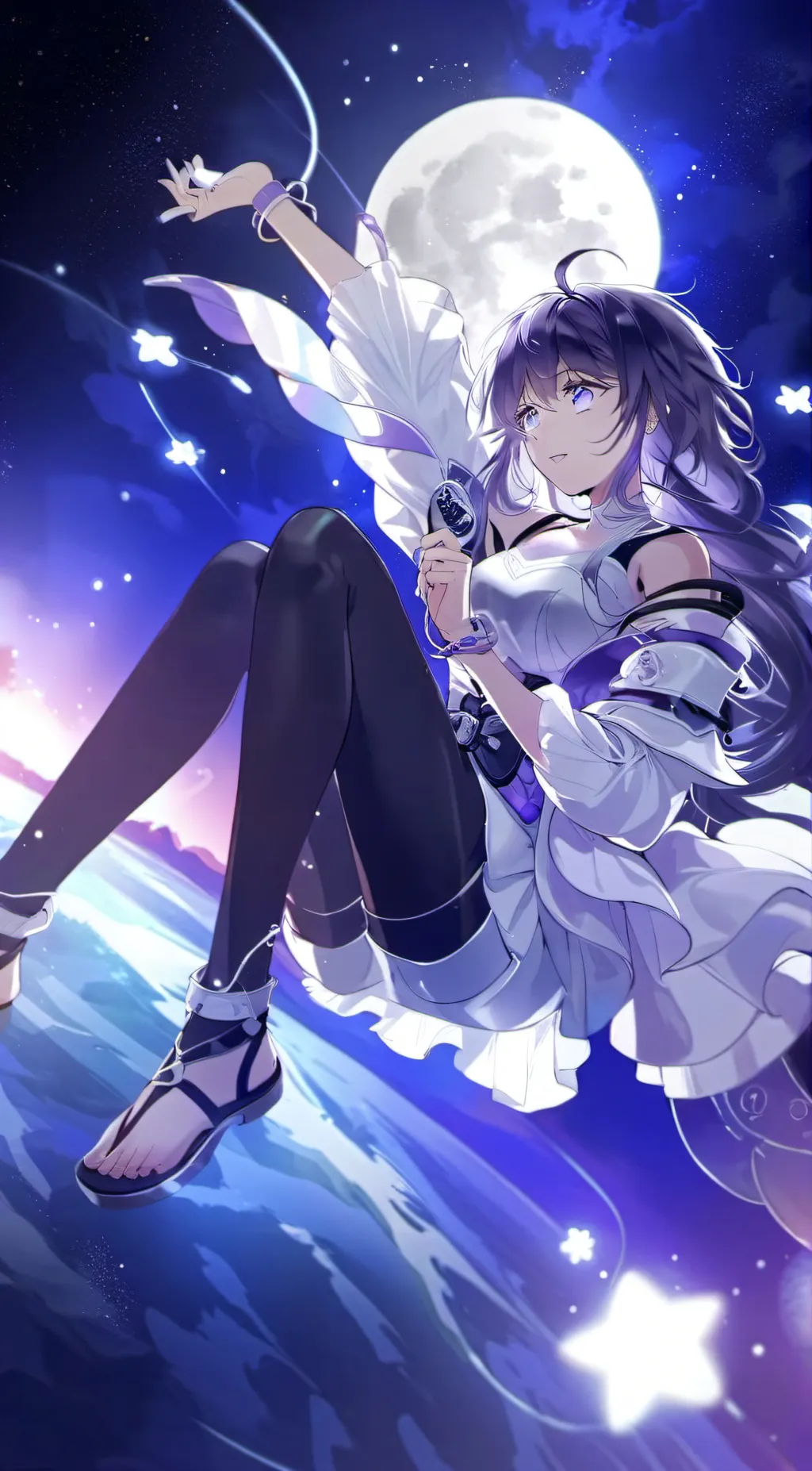 ai character: Lunar background