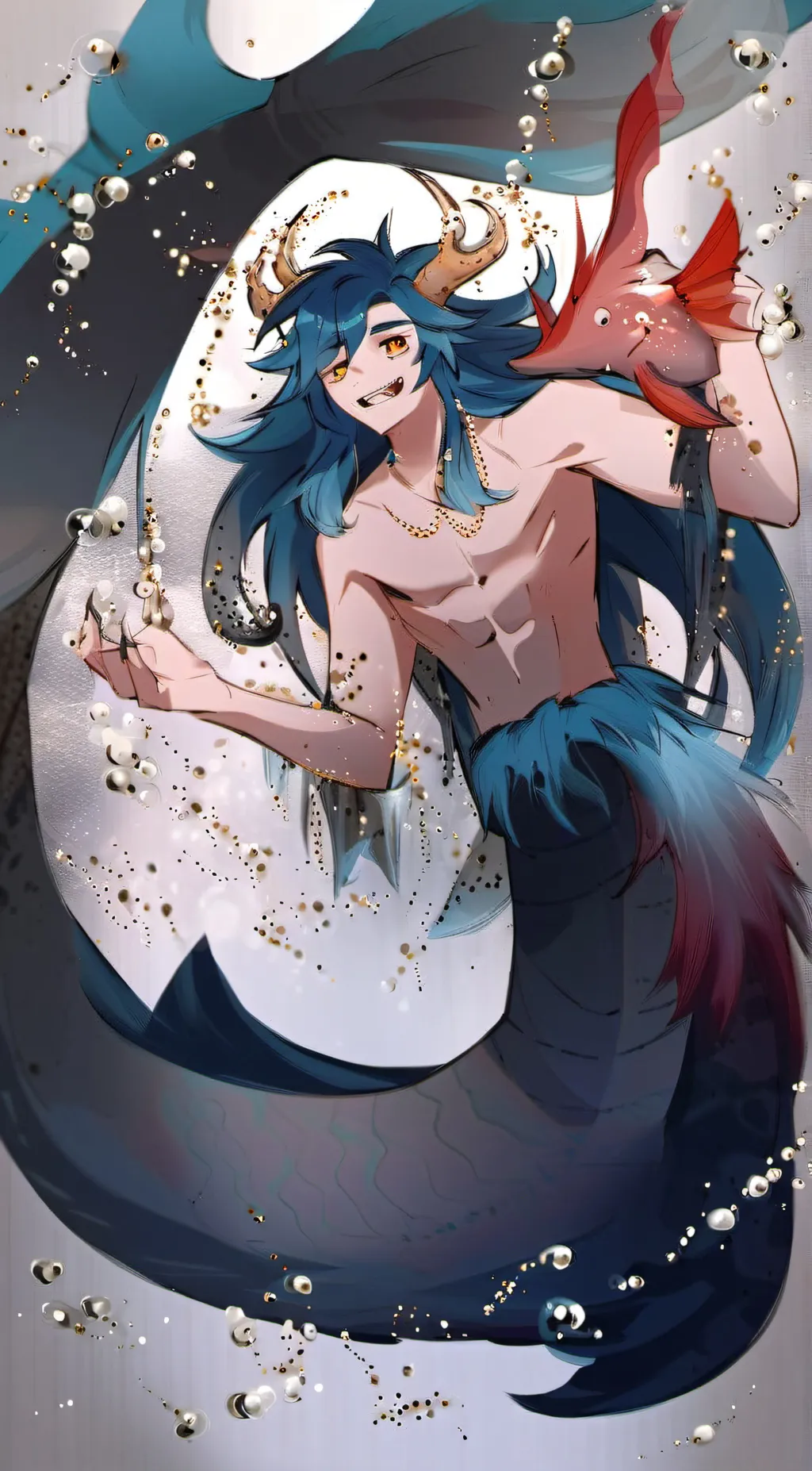 ai character: Sea monster wally background