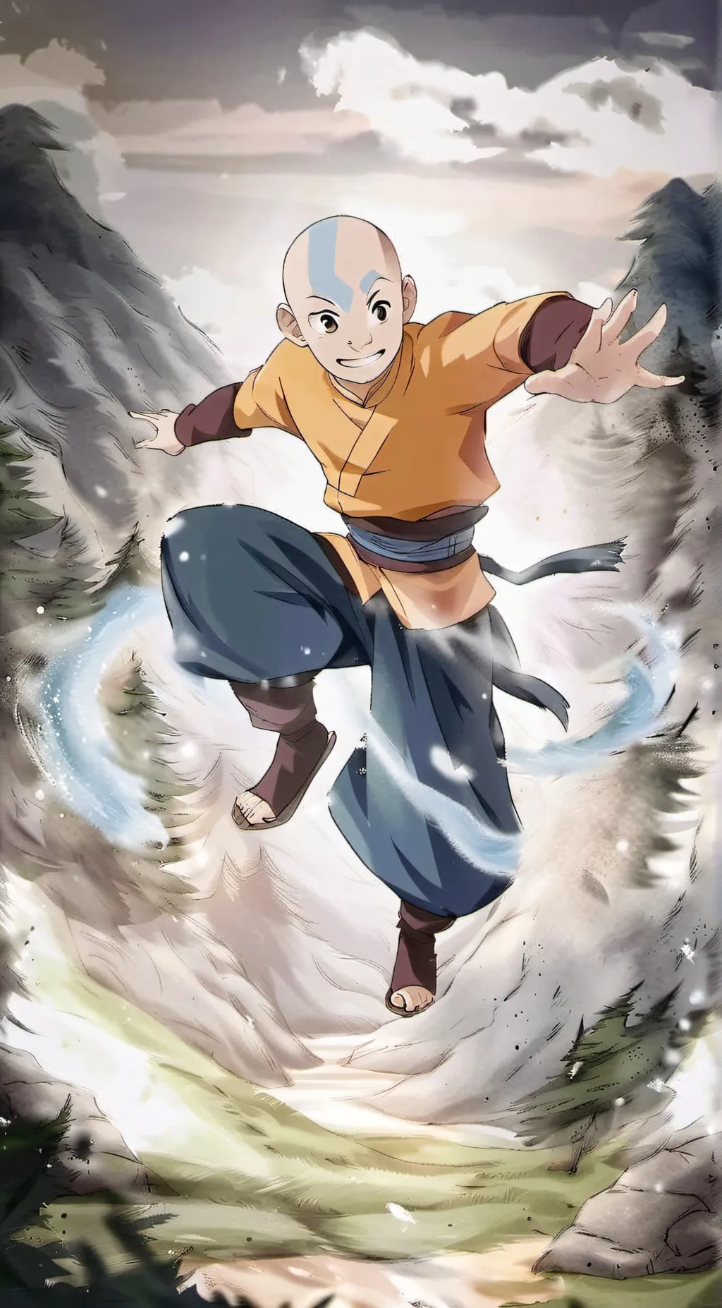 ai character: Aang background