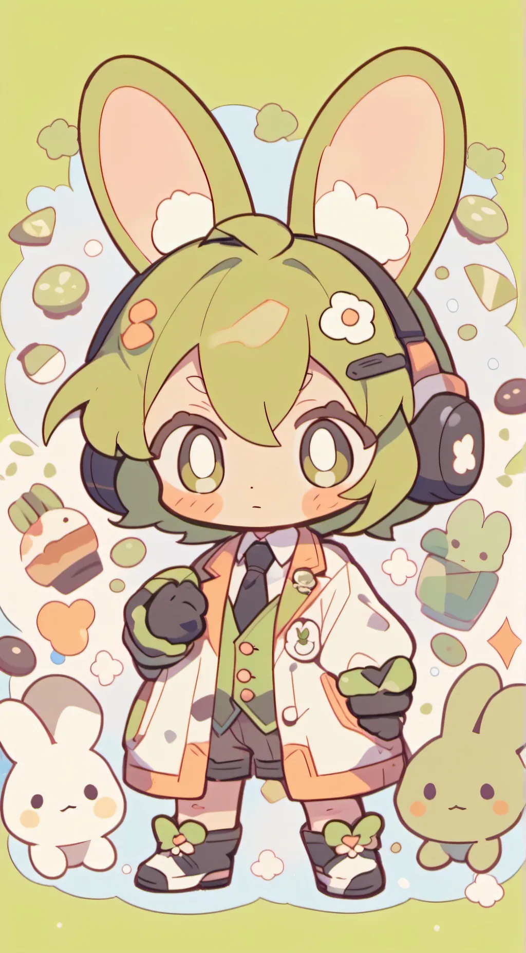 ai character: hoppy hopscotch  background