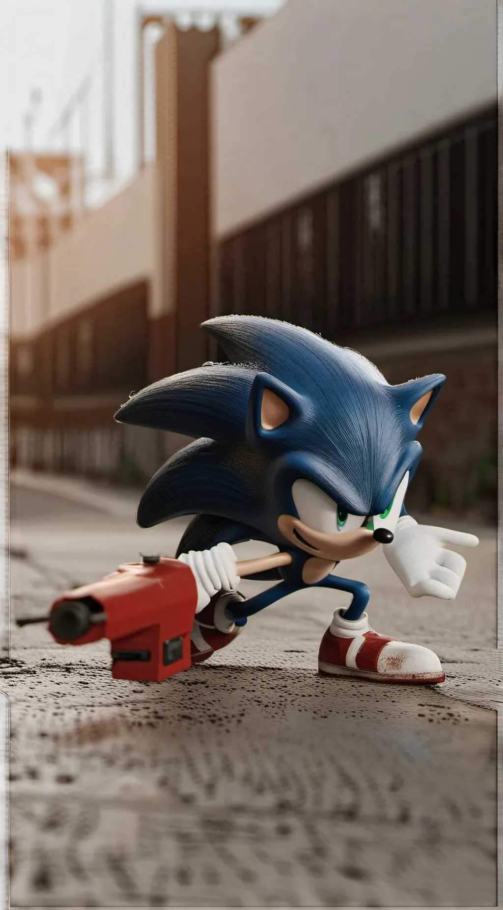 ai character: sonic  background