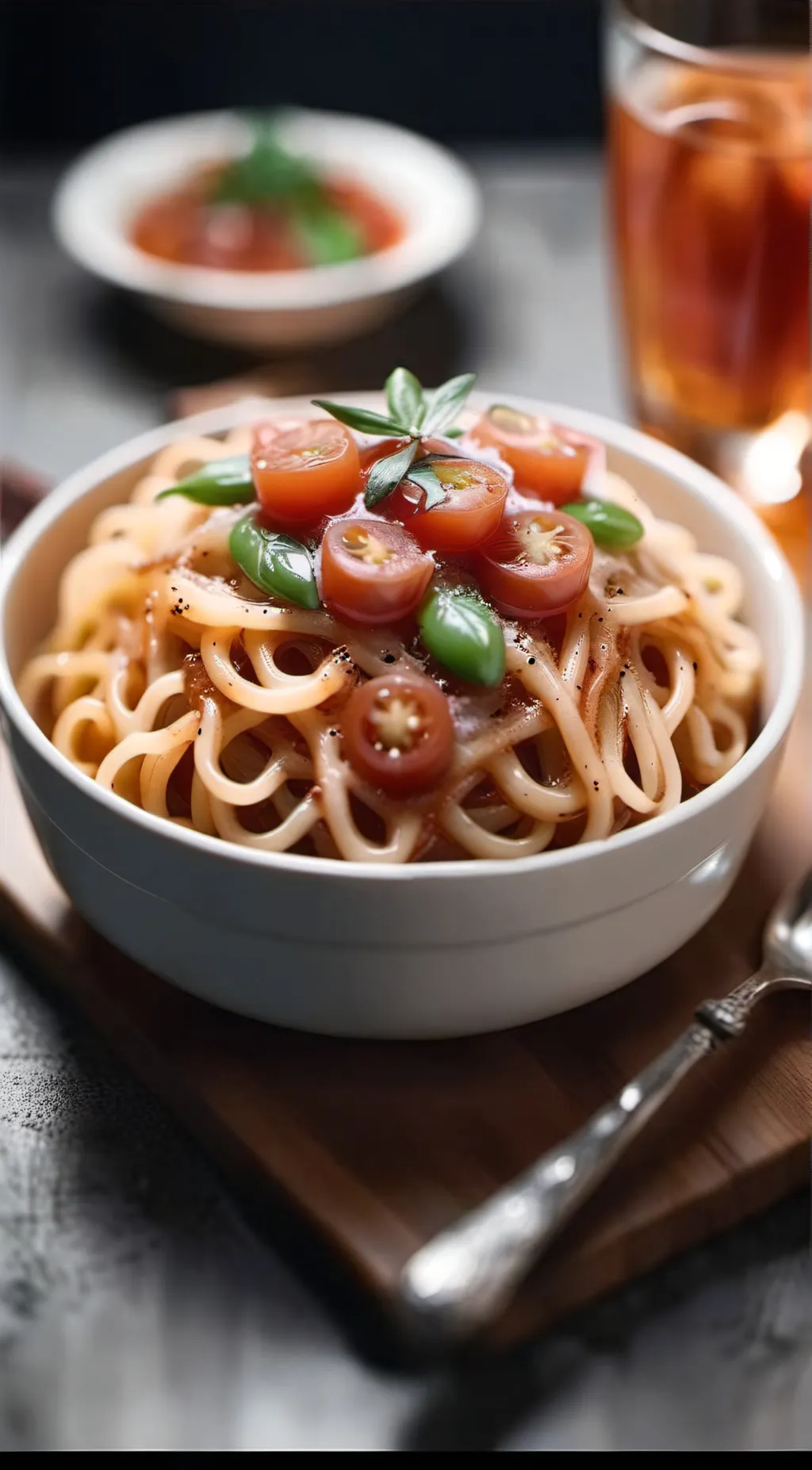 ai character: Spaghetti  background