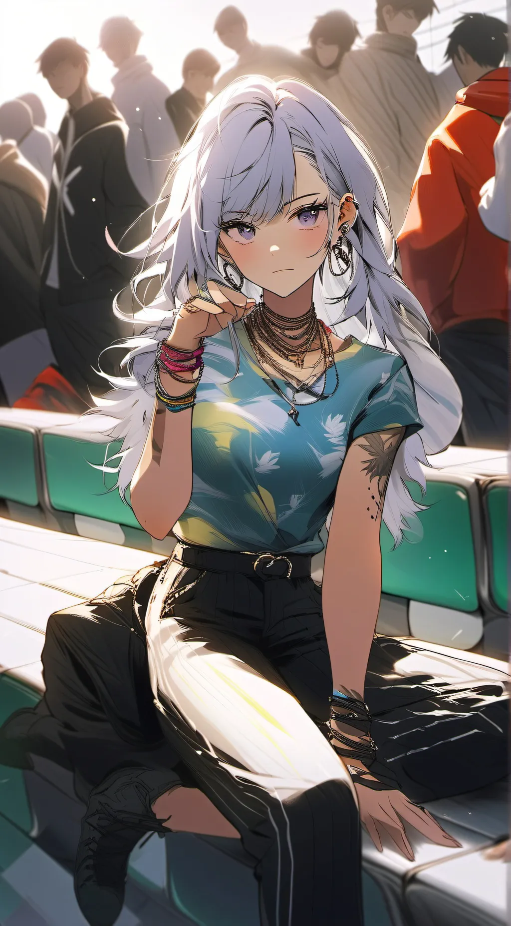 ai character: Rose Timber background