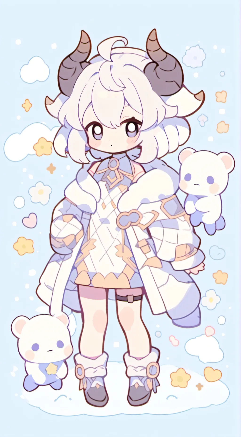 ai character: French fwiye  background