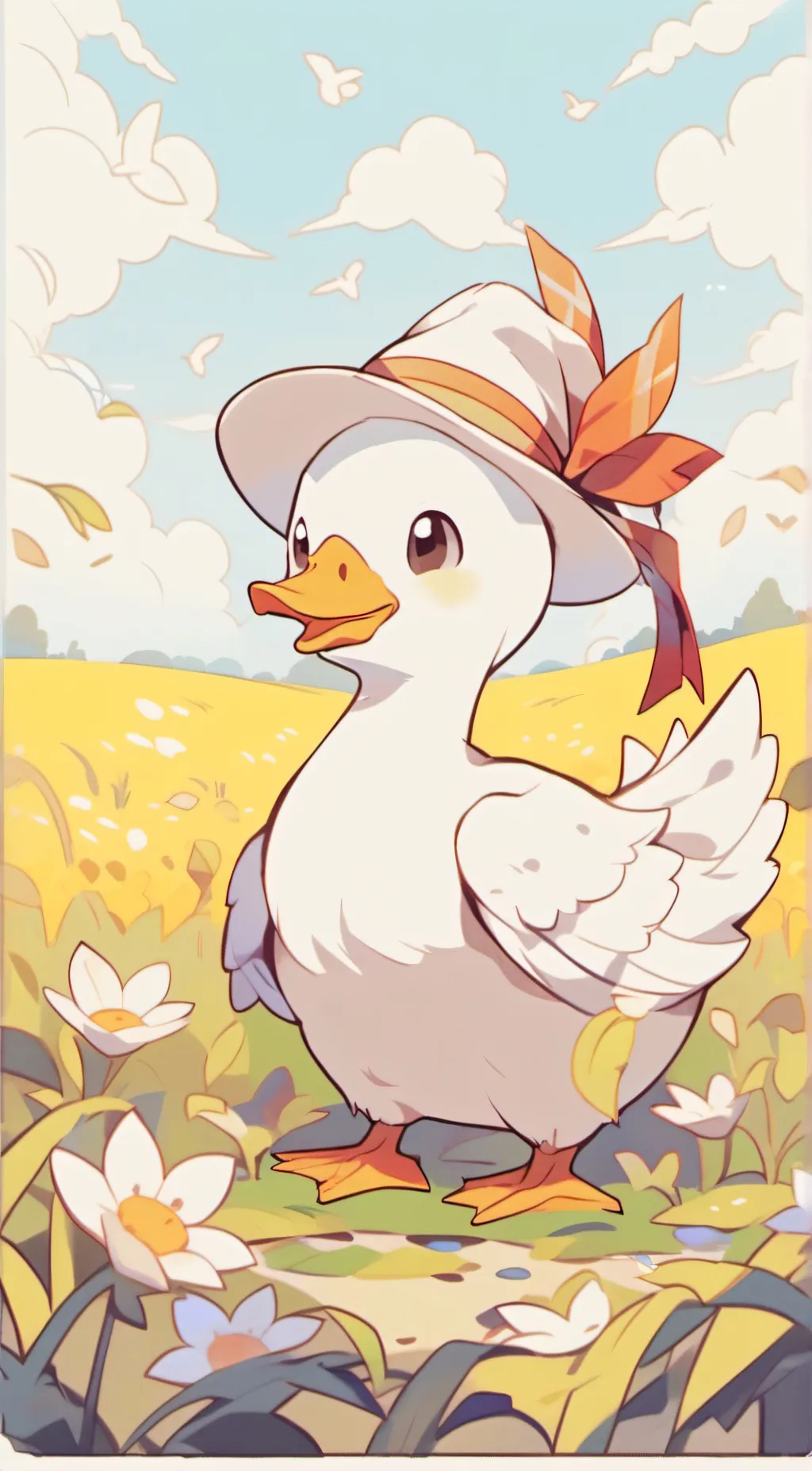 ai character: Ducky background