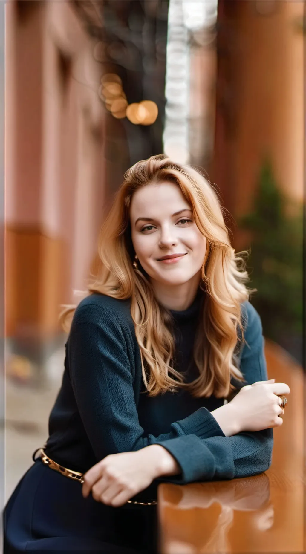 ai character: Hermione ginger background