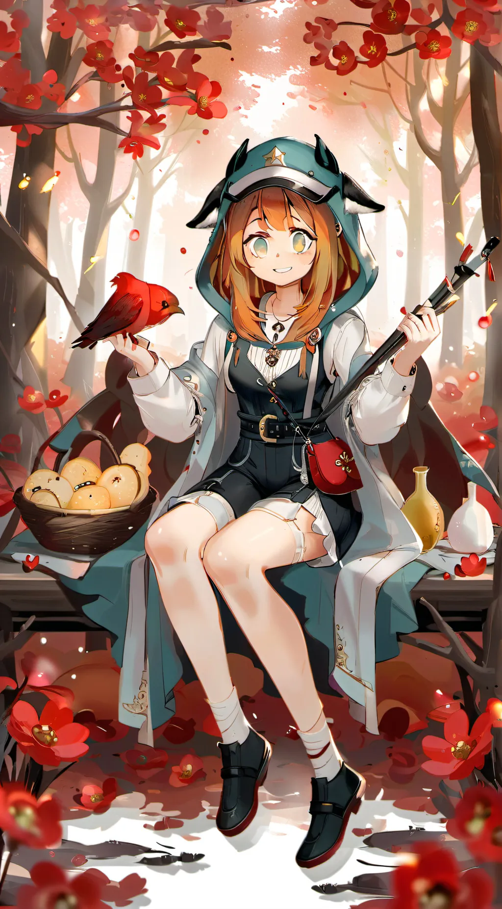 ai character: MHA Christmas  background