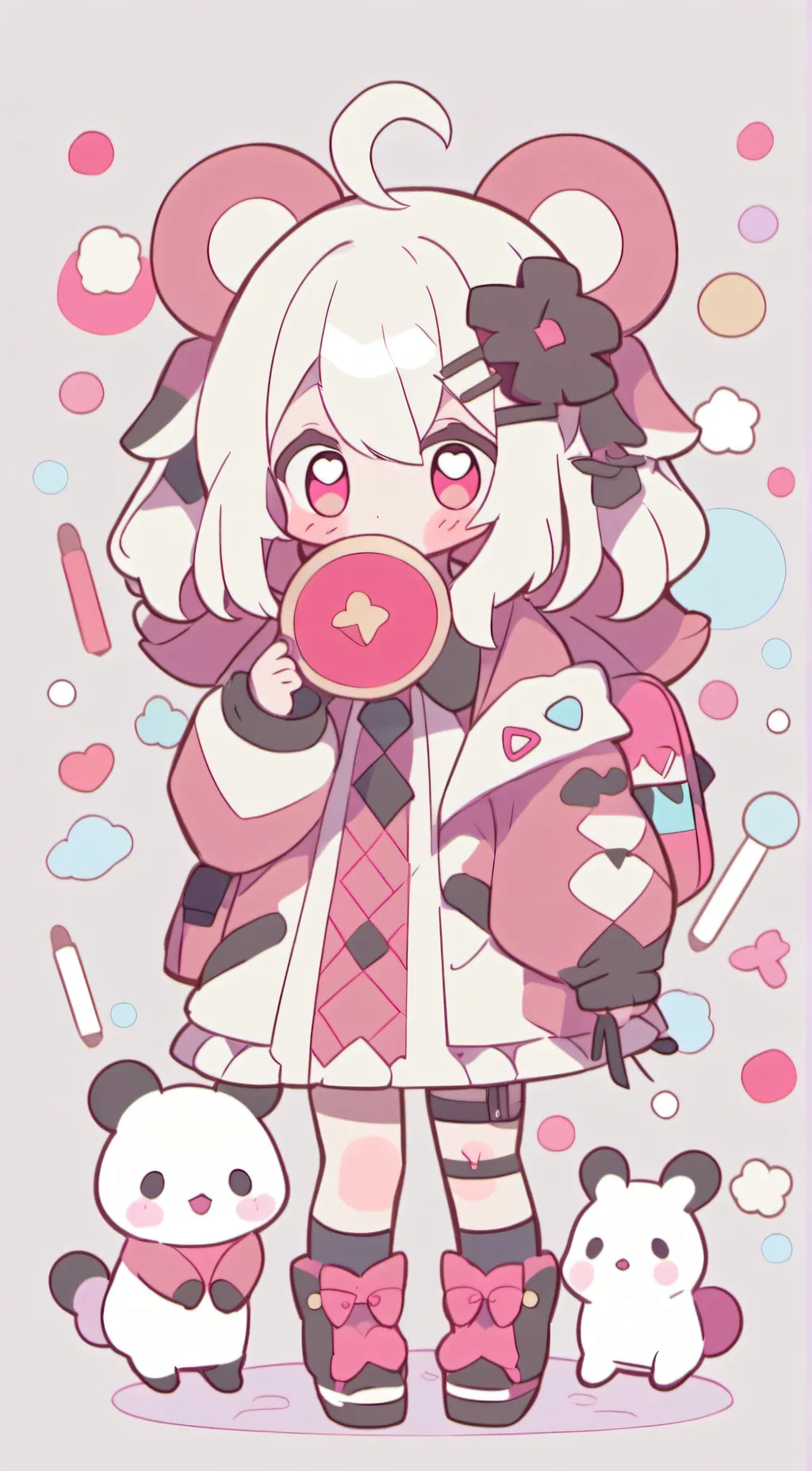 ai character: cat nap maid background