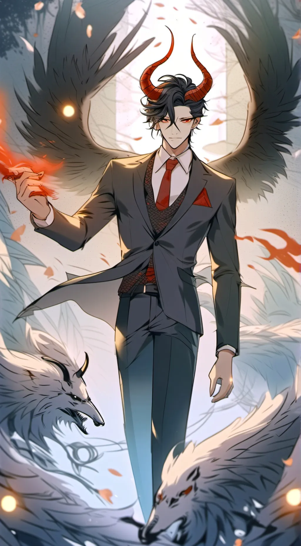 ai character: Lucifer background