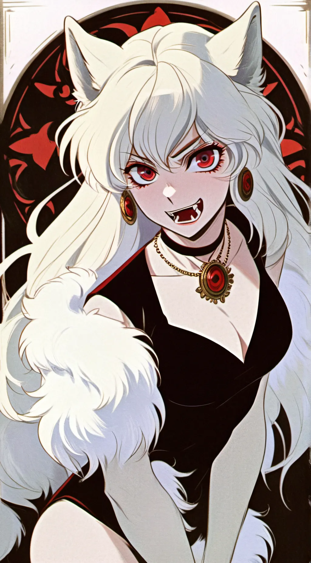 ai character: loona (angry) background