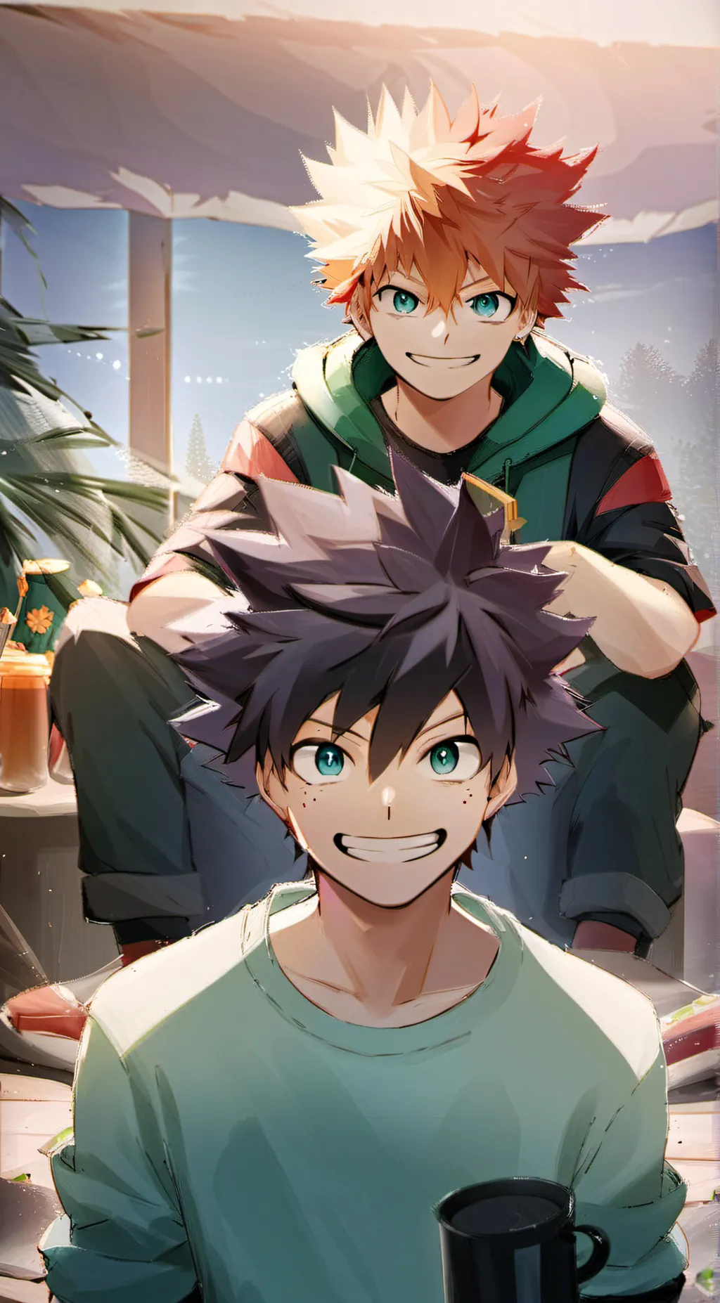 ai character: bakugou  background