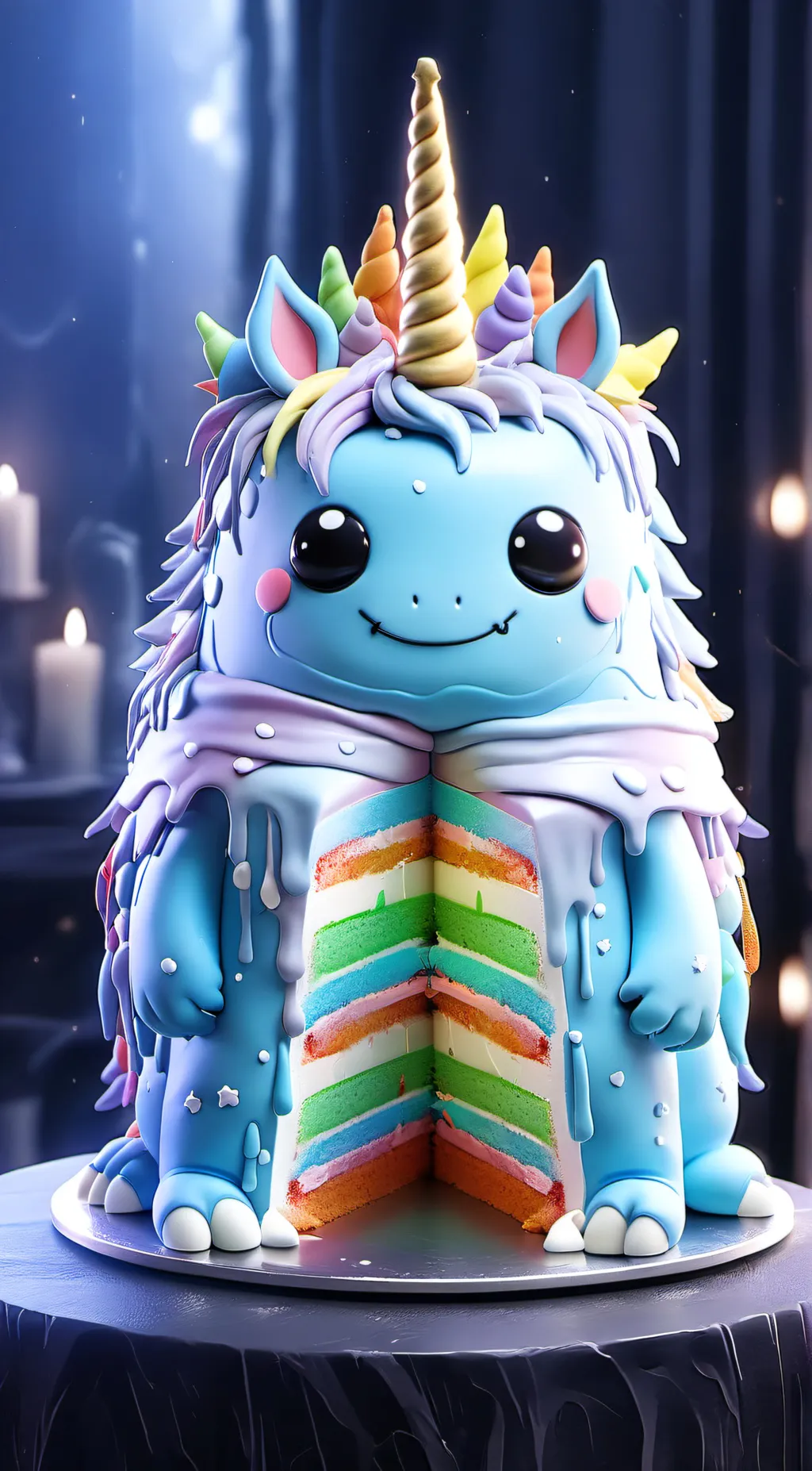 ai character: The unicake  background