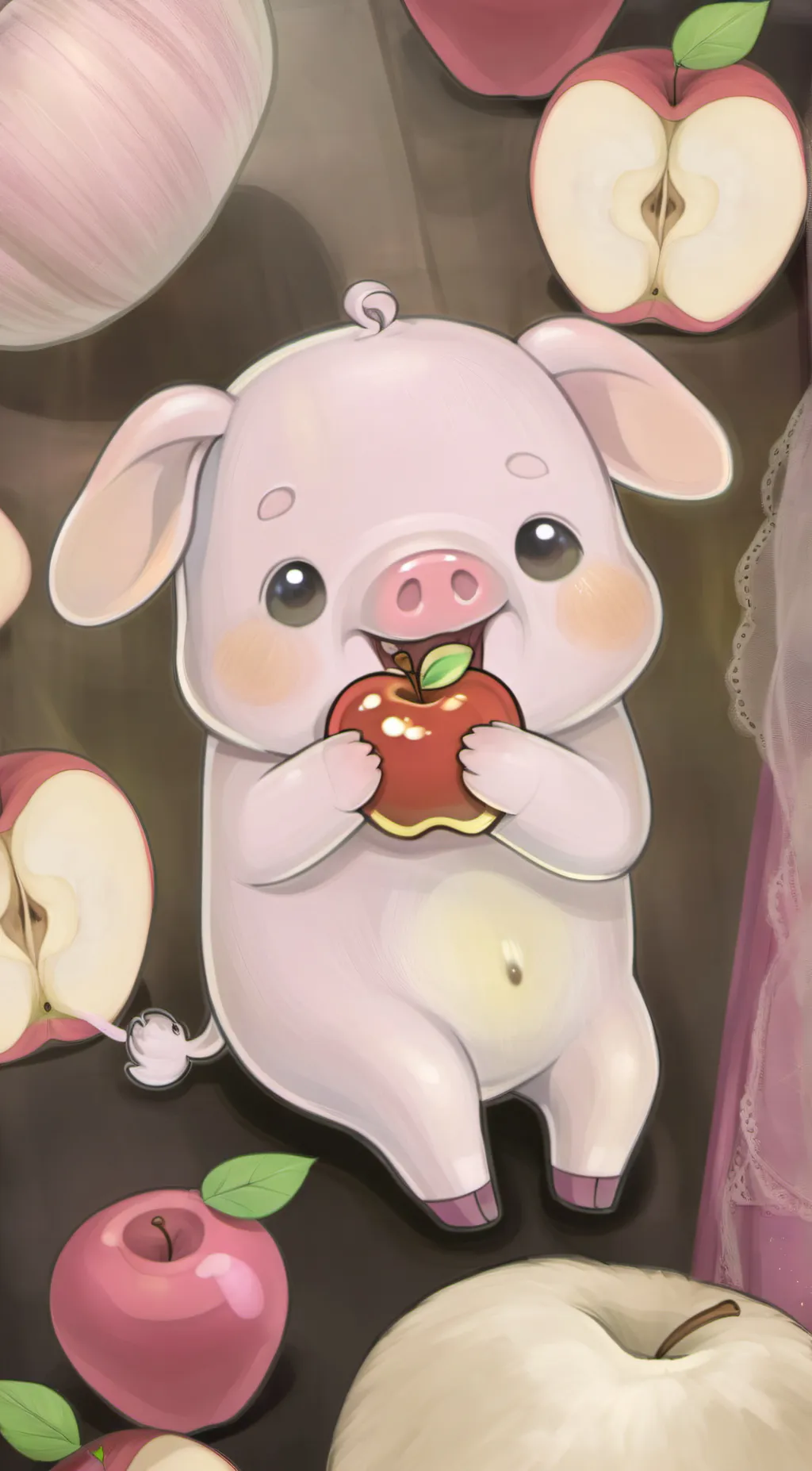 ai character: pickypiggy  background