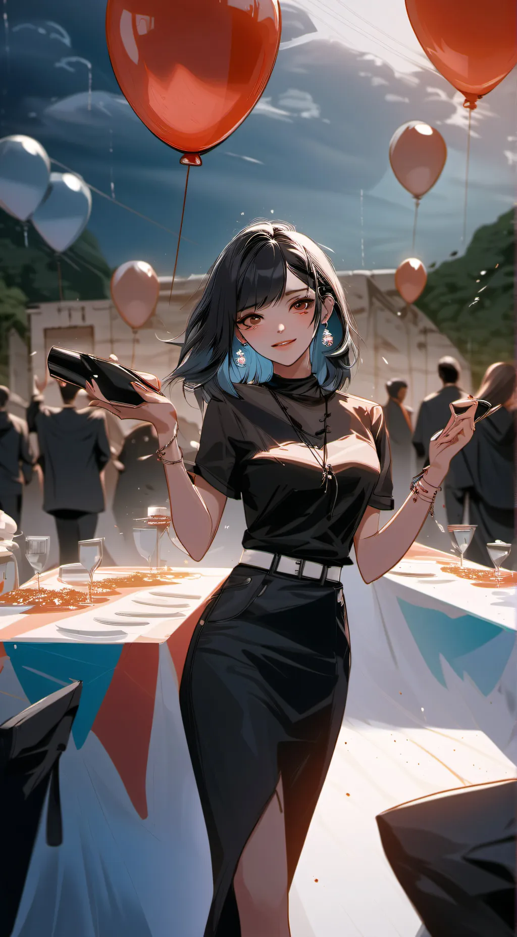 ai character: birthday girl/Lily background