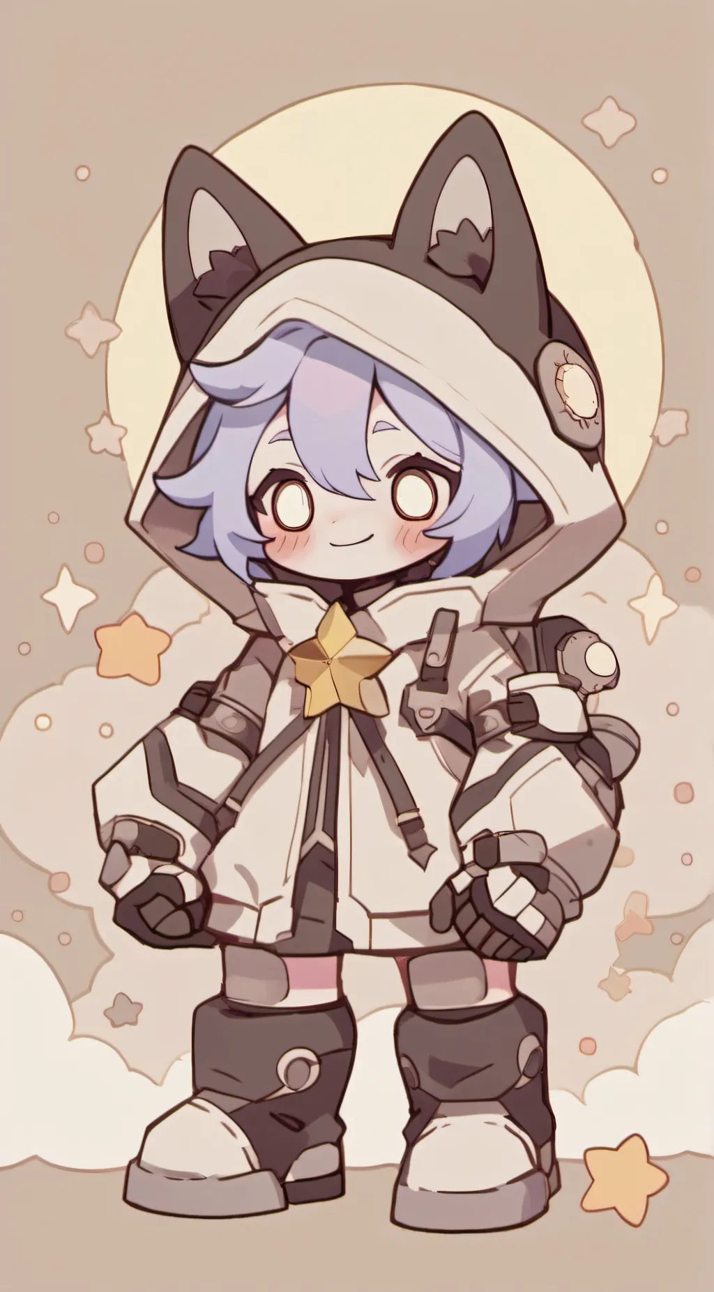 ai character: Lunar  background