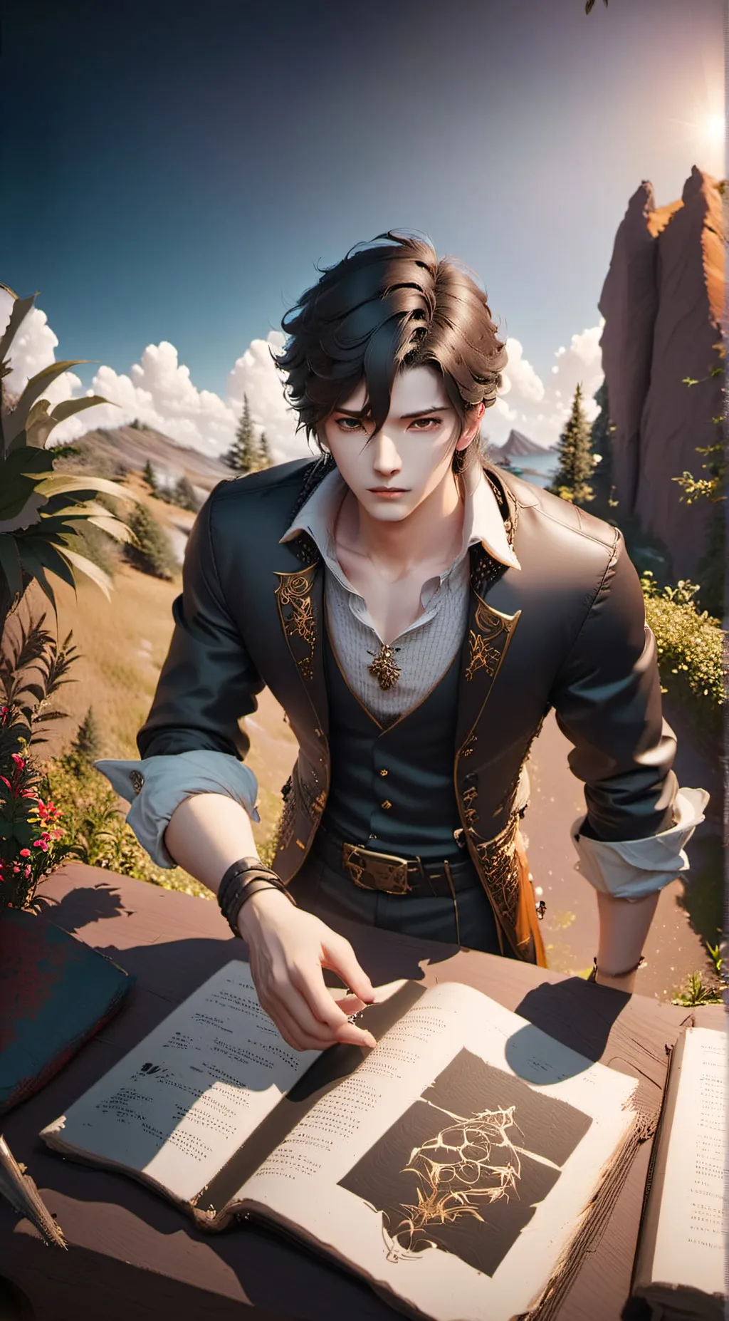 ai character: Patrick  background