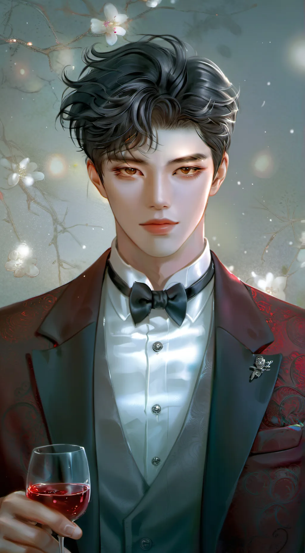 ai character: Raven Goth background