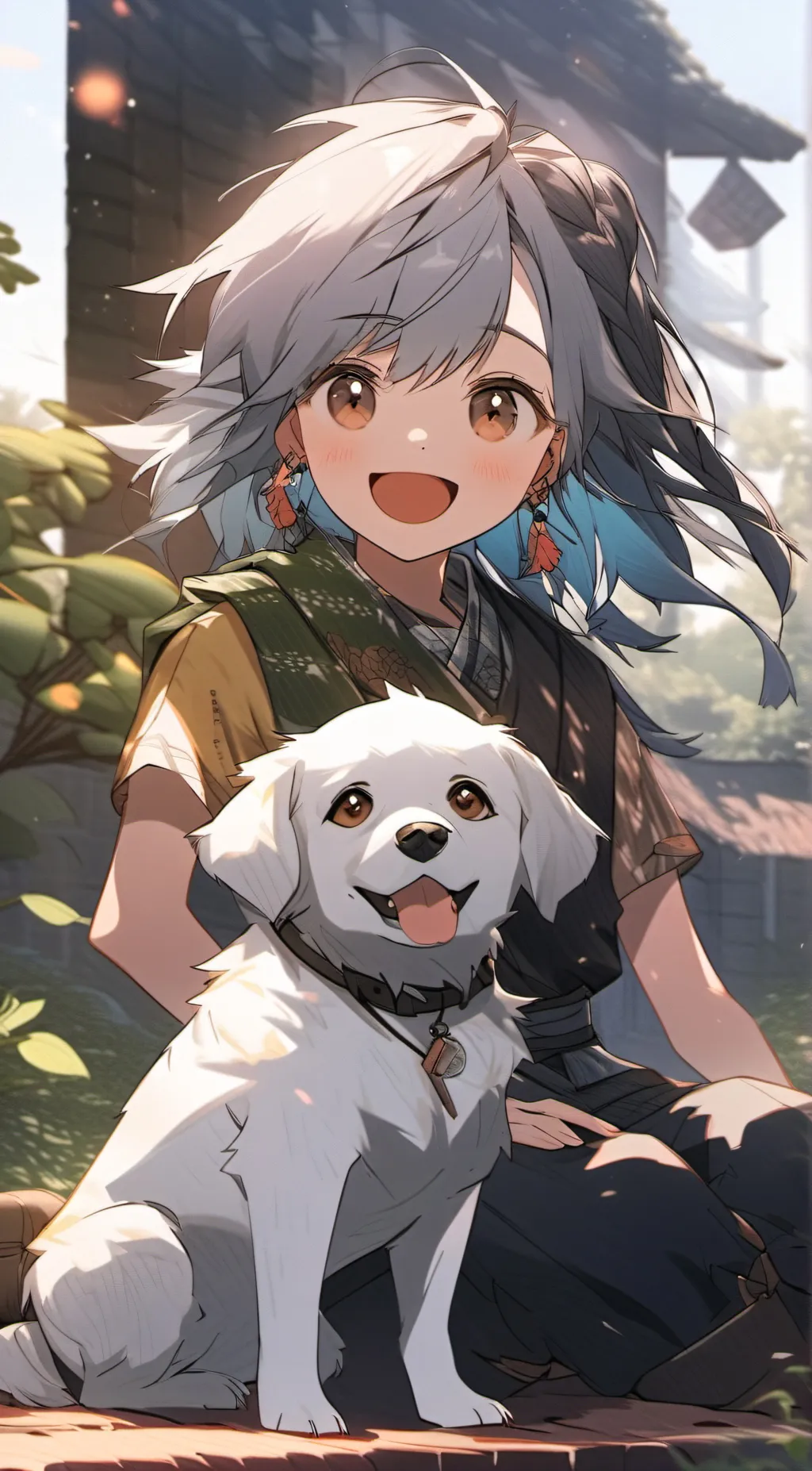 ai character: lucky  background