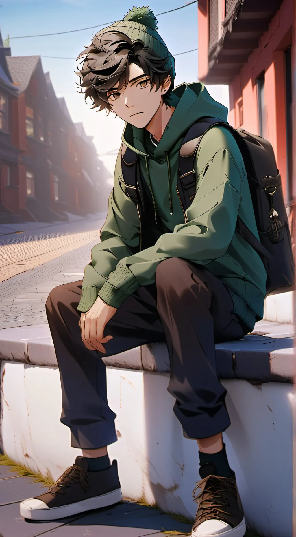 ai character: Ezekiel totaldrama background