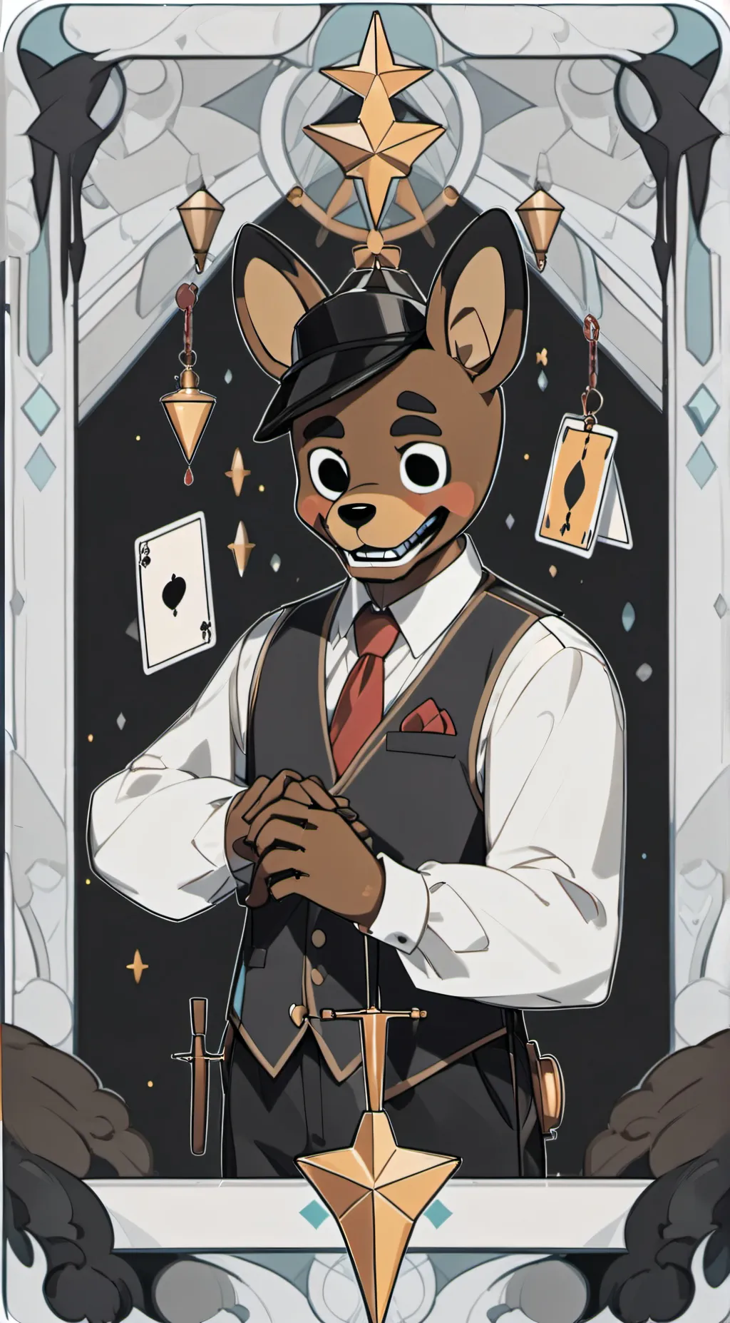ai character: FNaF 1 background