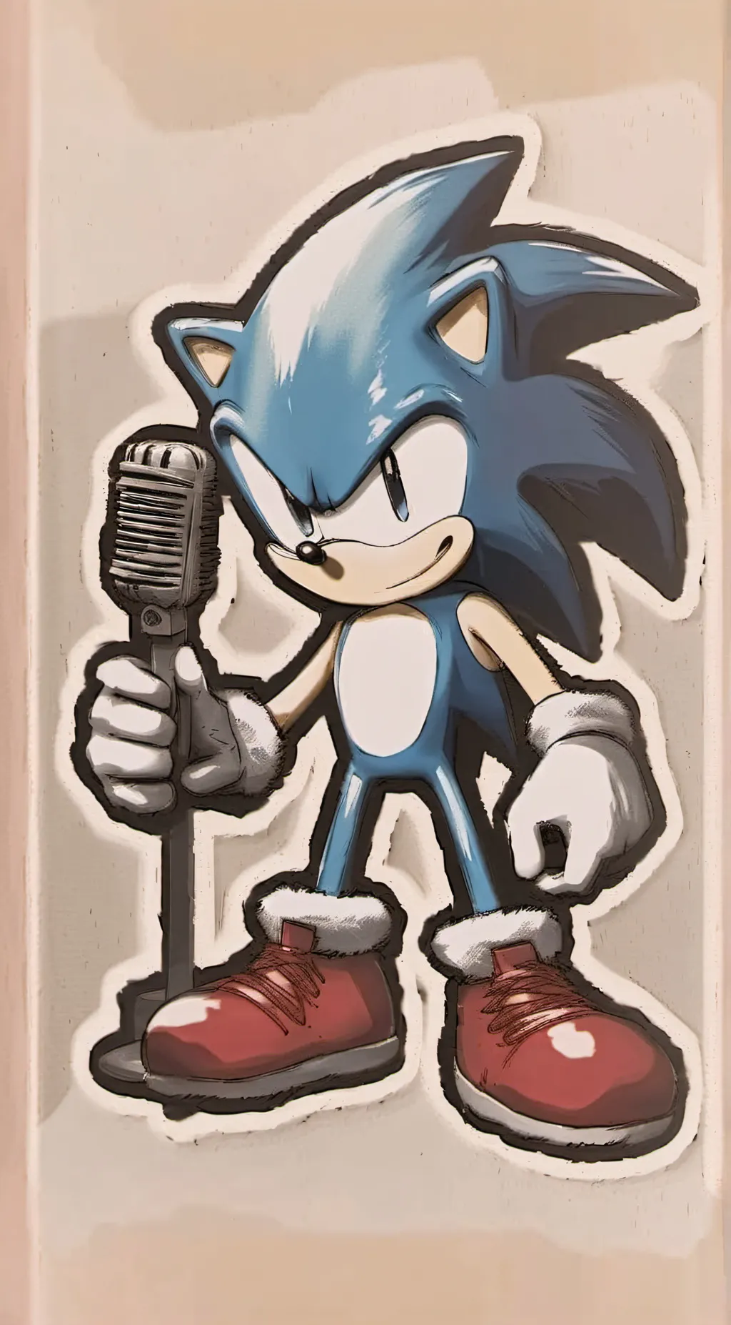 ai character: Faker Sonic background
