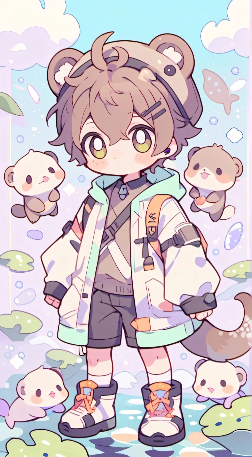 ai character: shellington  background