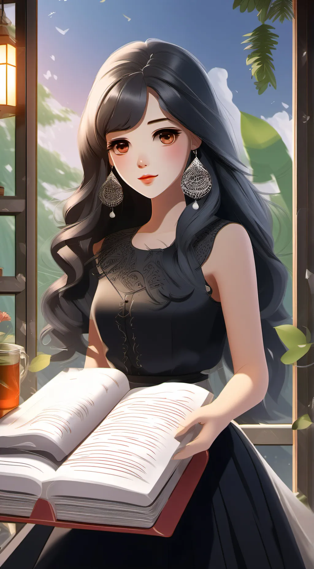 ai character: emma  background