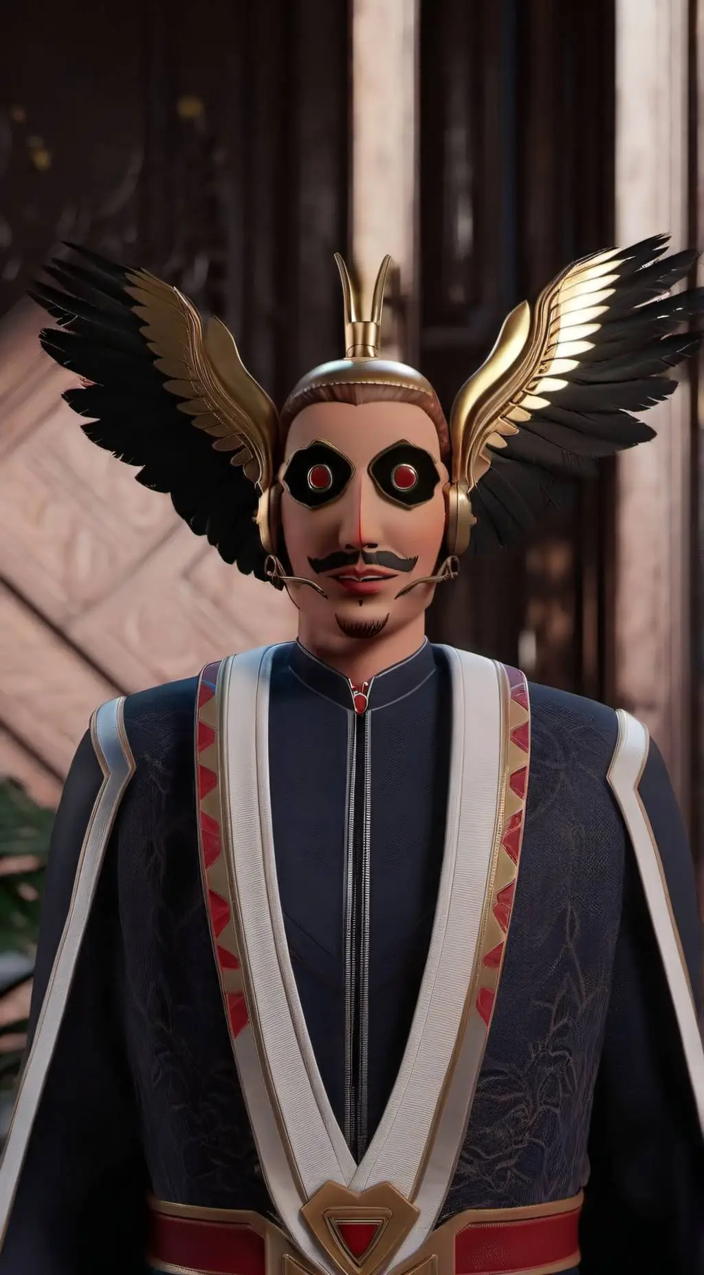 ai character: Solar  background
