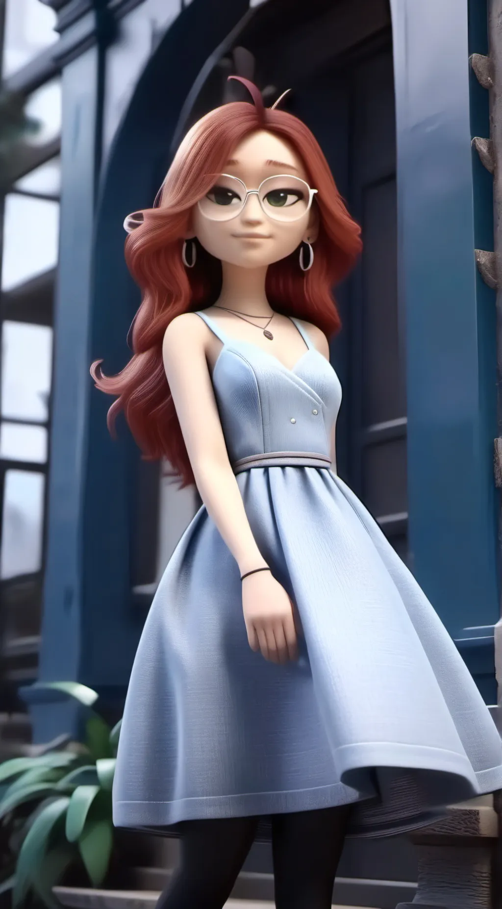ai character: Chelsea van der ze background