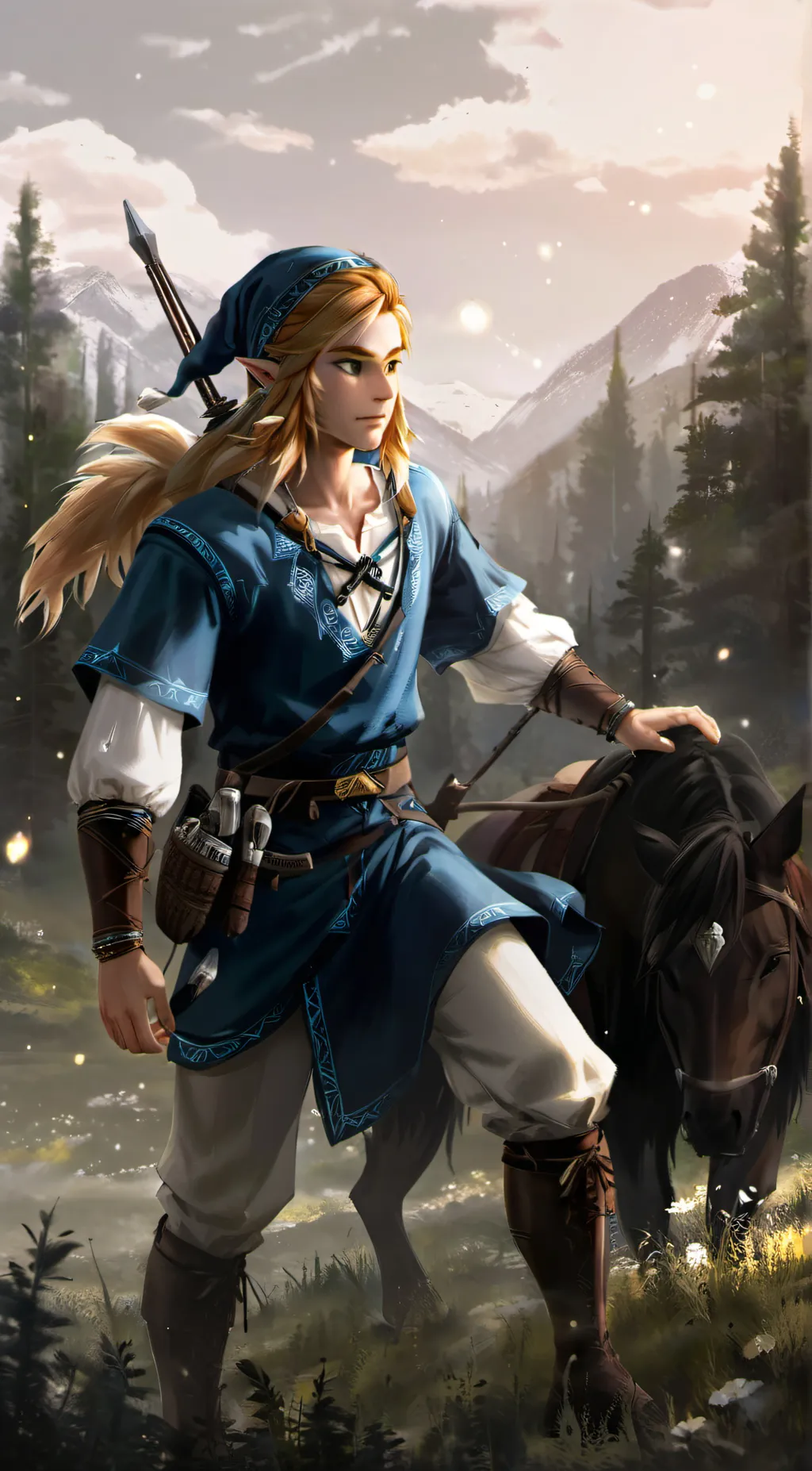 ai character: Link background