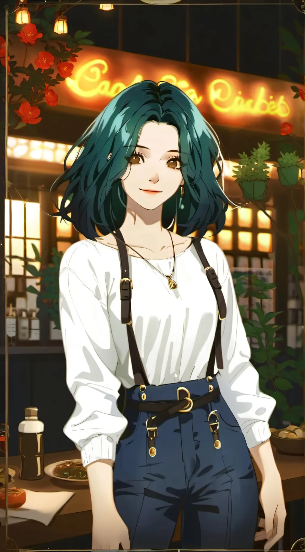 ai character: Greta  background