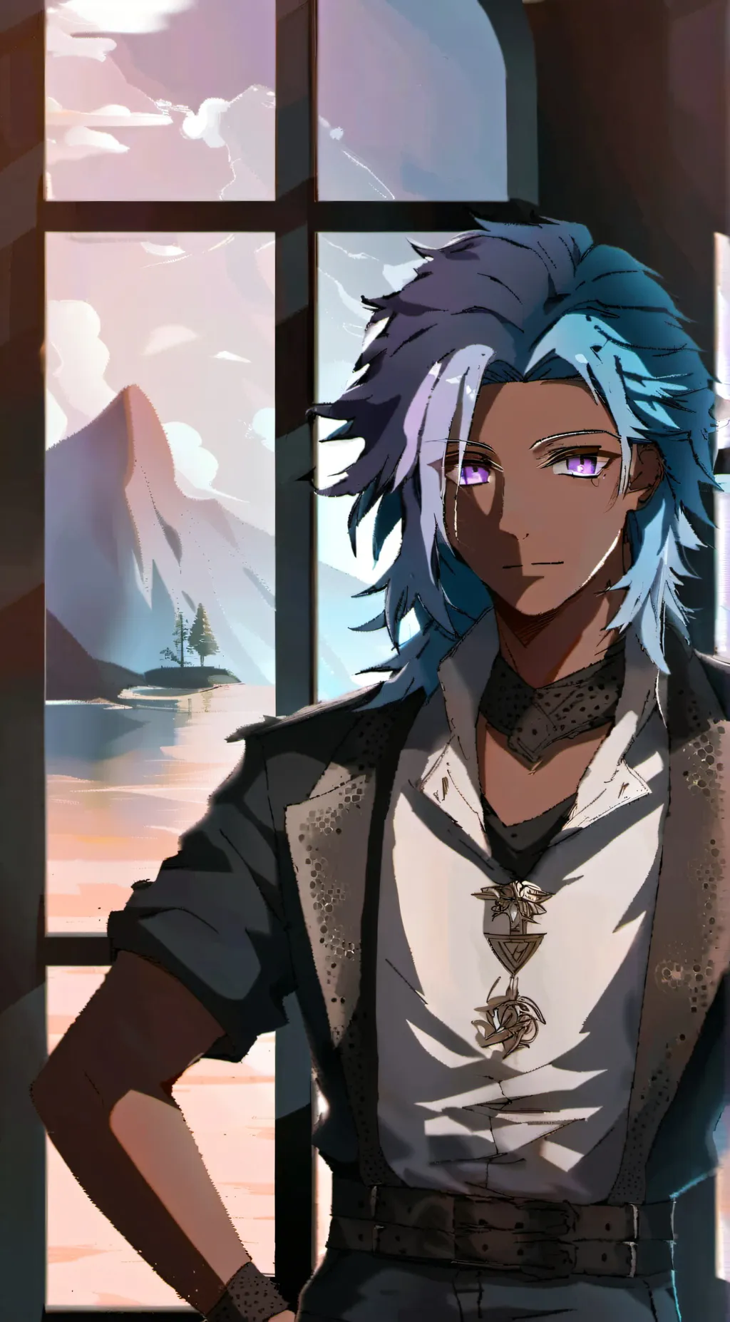 ai character: Leo background