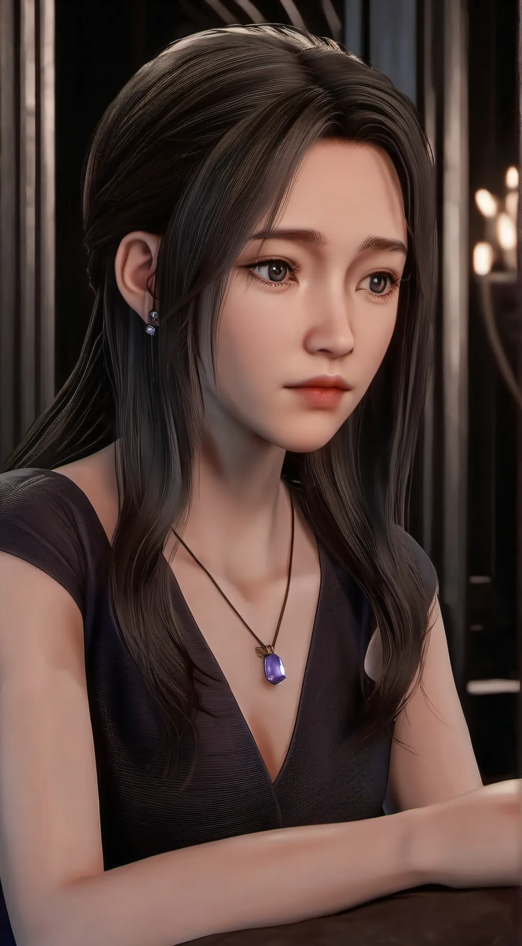 ai character: Crystal background
