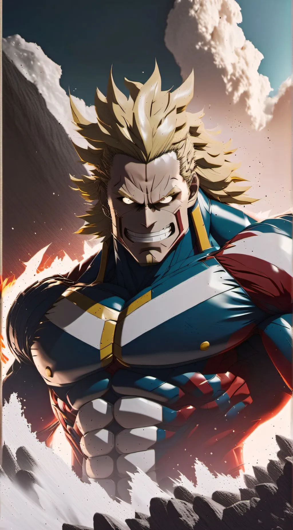 ai character: All Might  background