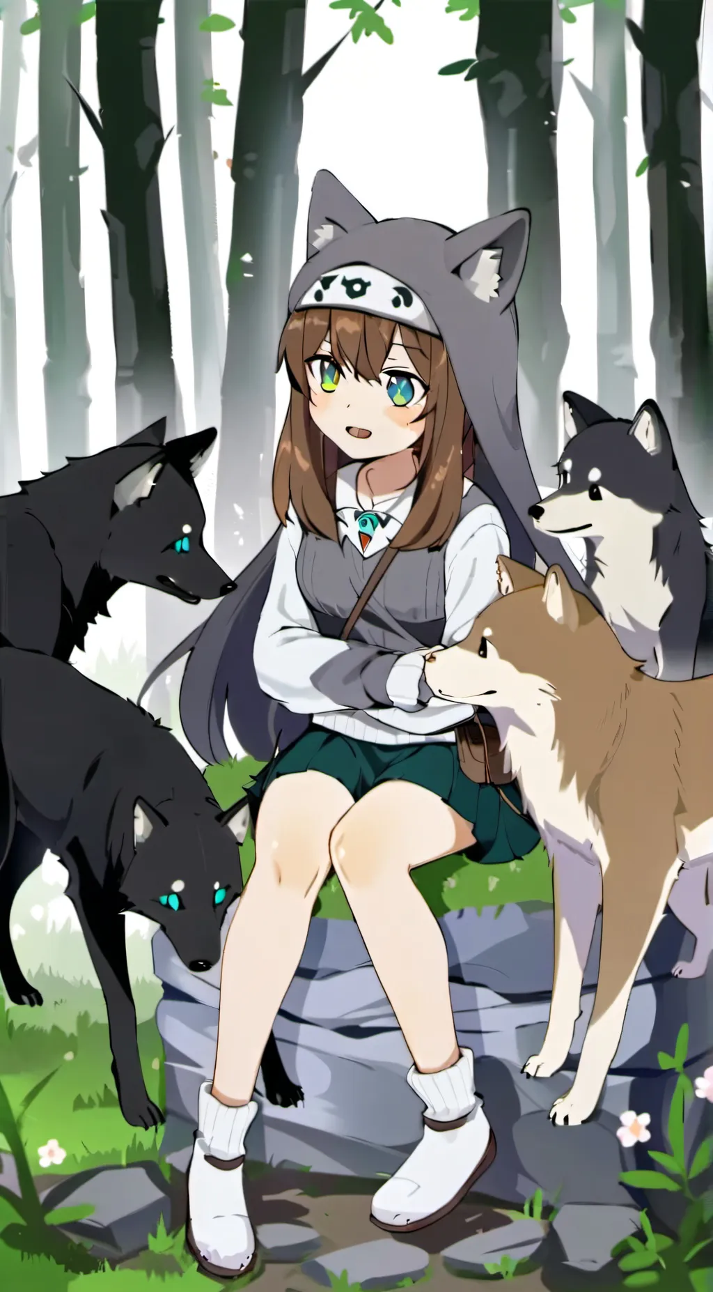 ai character: hazel background
