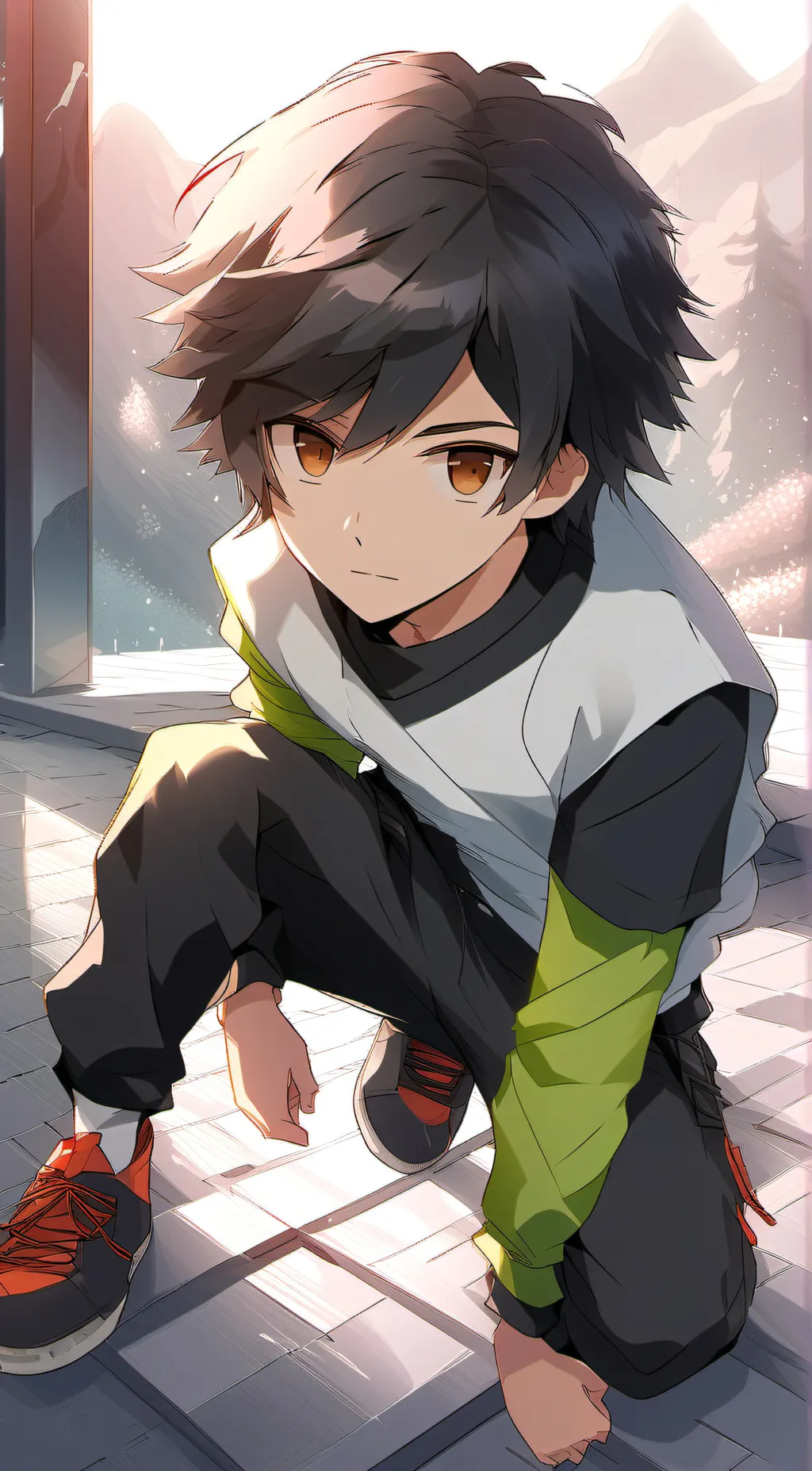 ai character: Asher  background