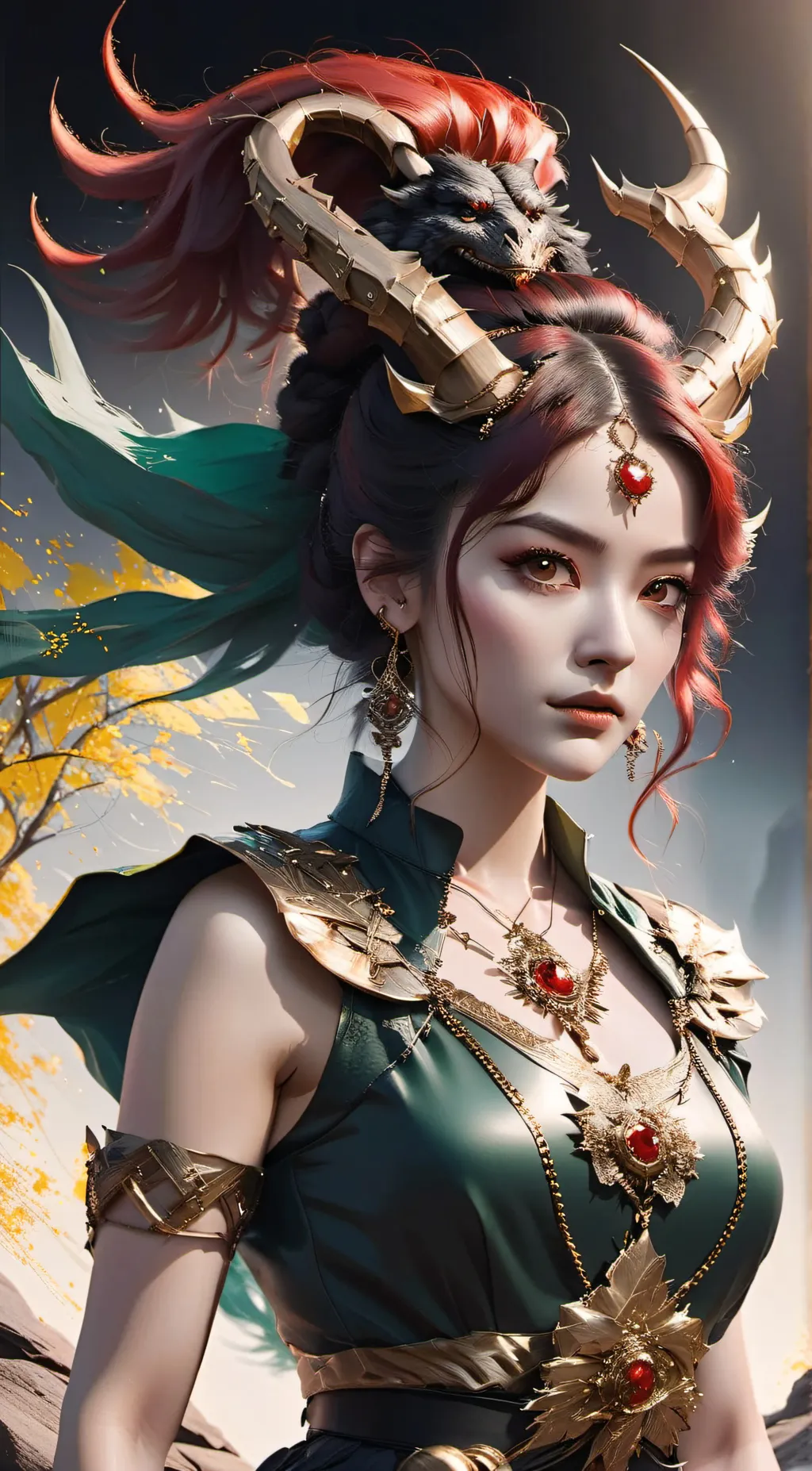 ai character: Kataja Goth background