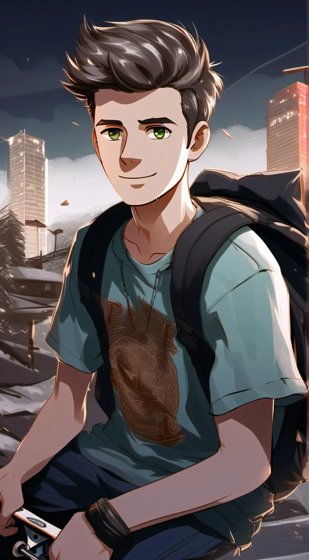 ai character: Chase Randall  background