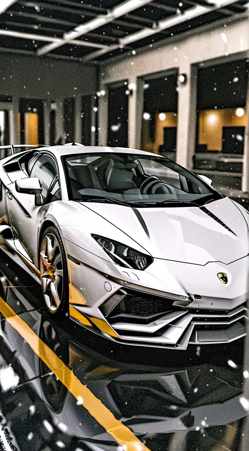 ai character: Lamborghini background