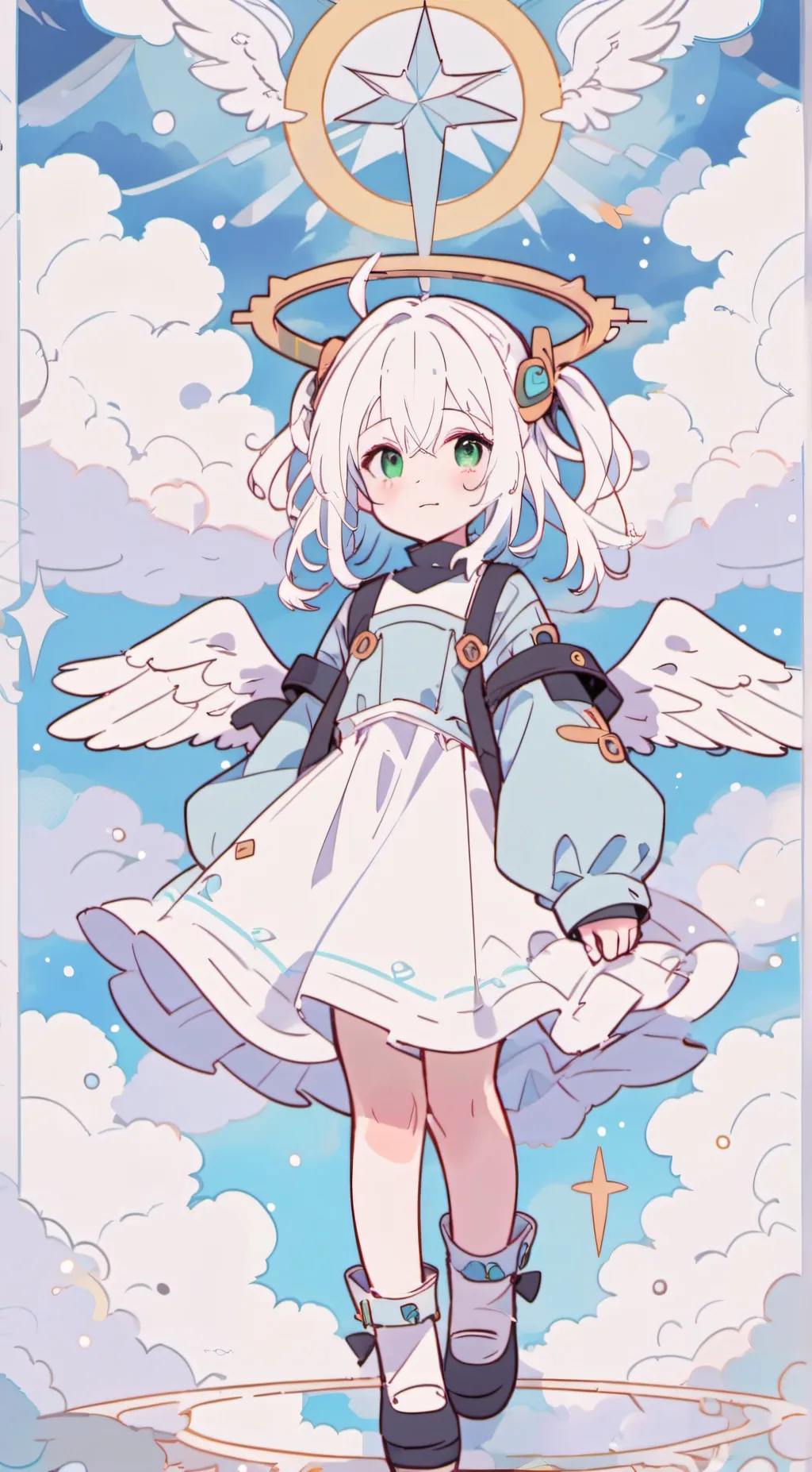 ai character: Angel/goddess Ava background