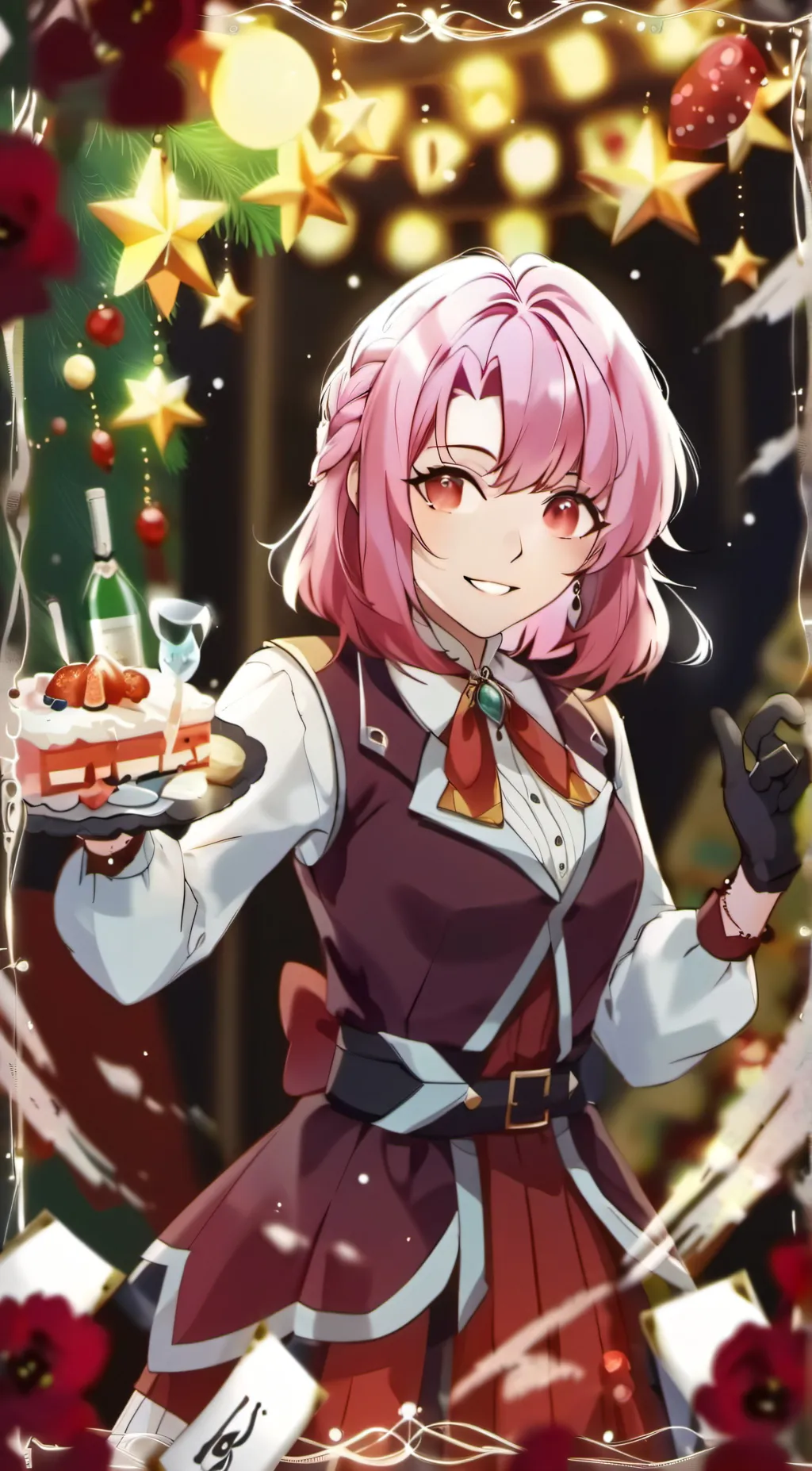ai character: sakura background