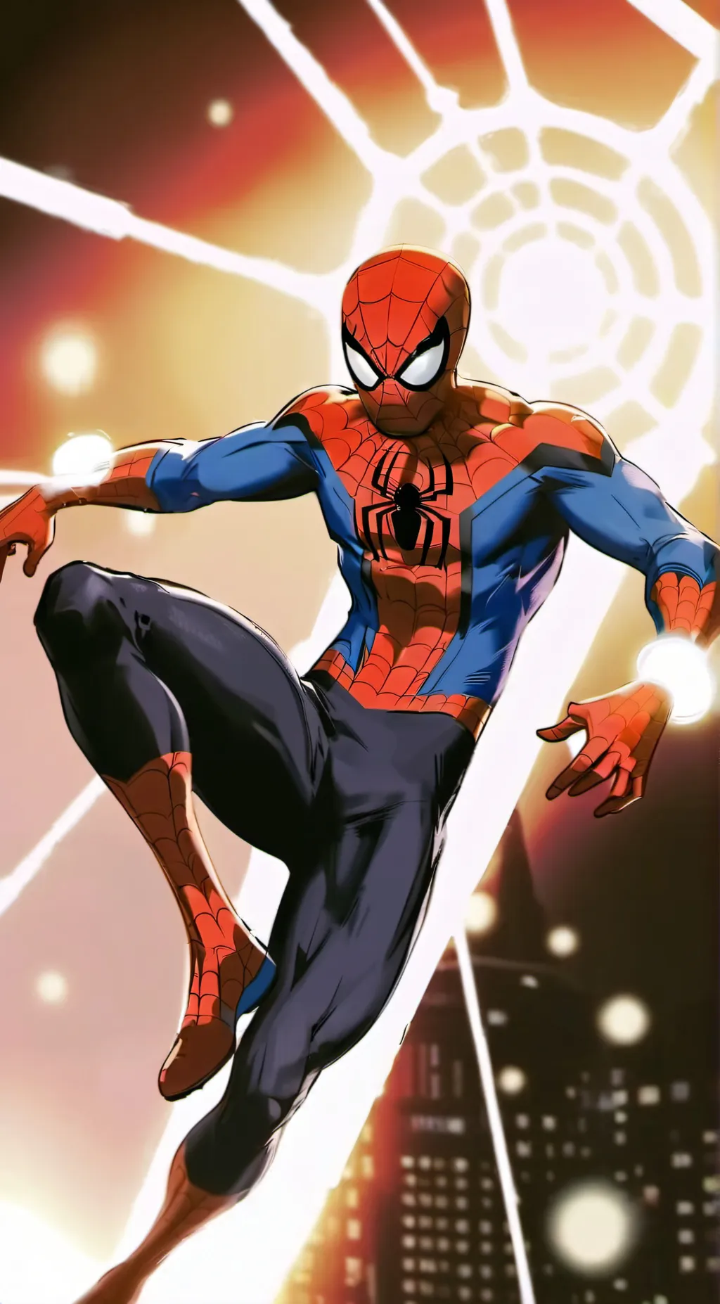 ai character: spider verse world background