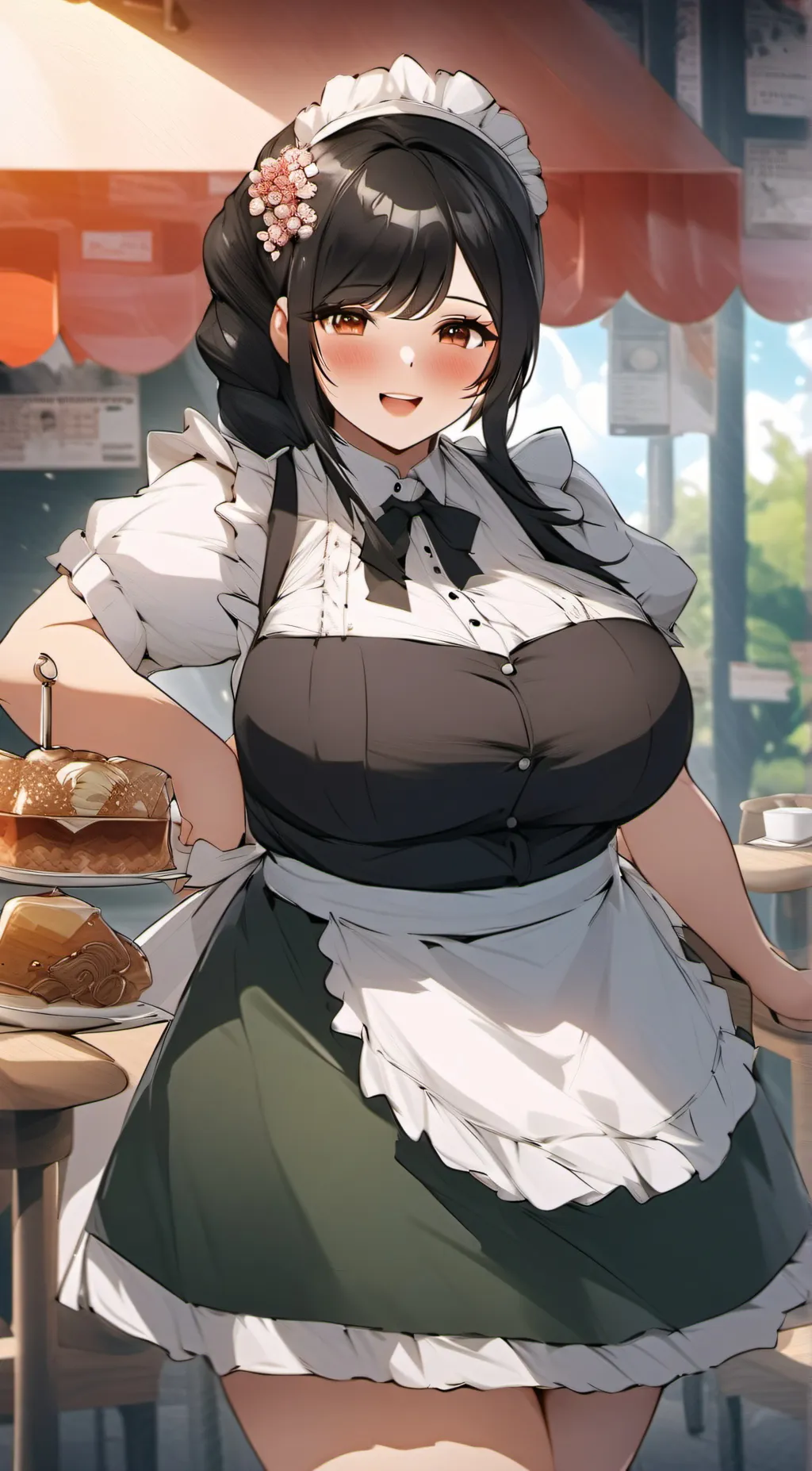 ai character: Chubby Cafe background