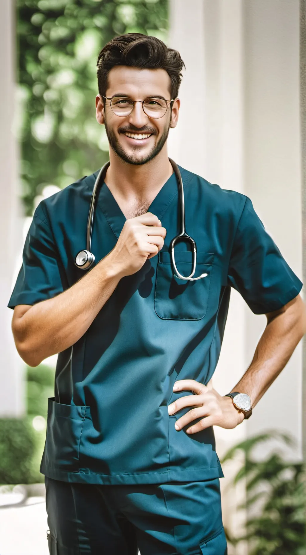 ai character: Doctor mike 5? 6? background