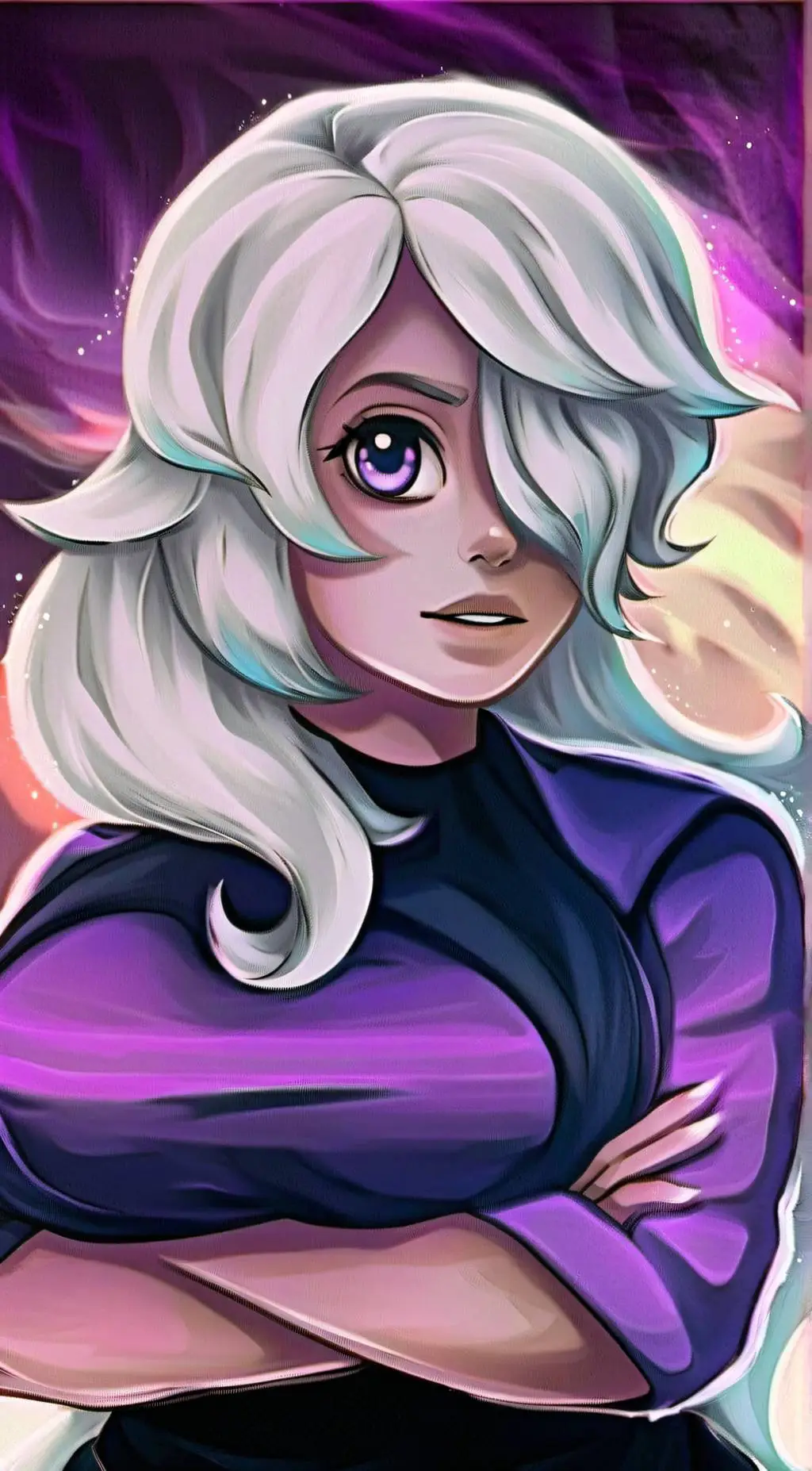 ai character: Amethyst background
