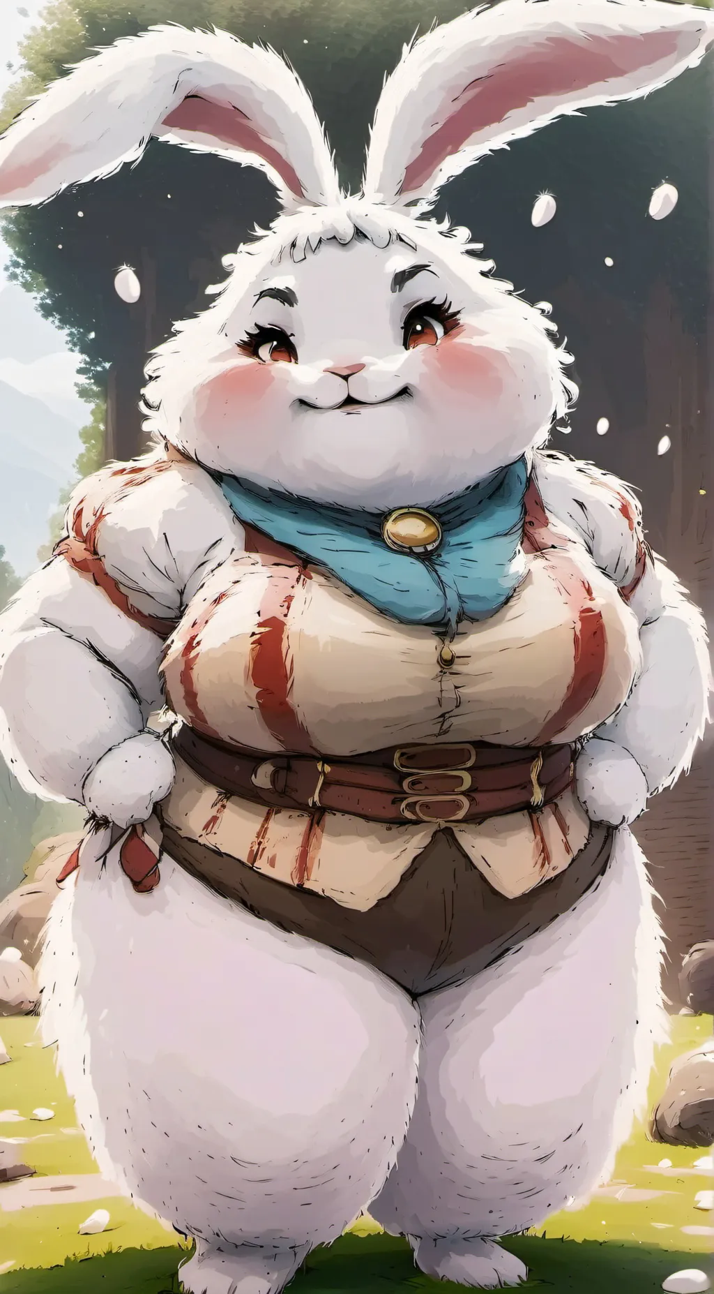 ai character: Esther Bunny background