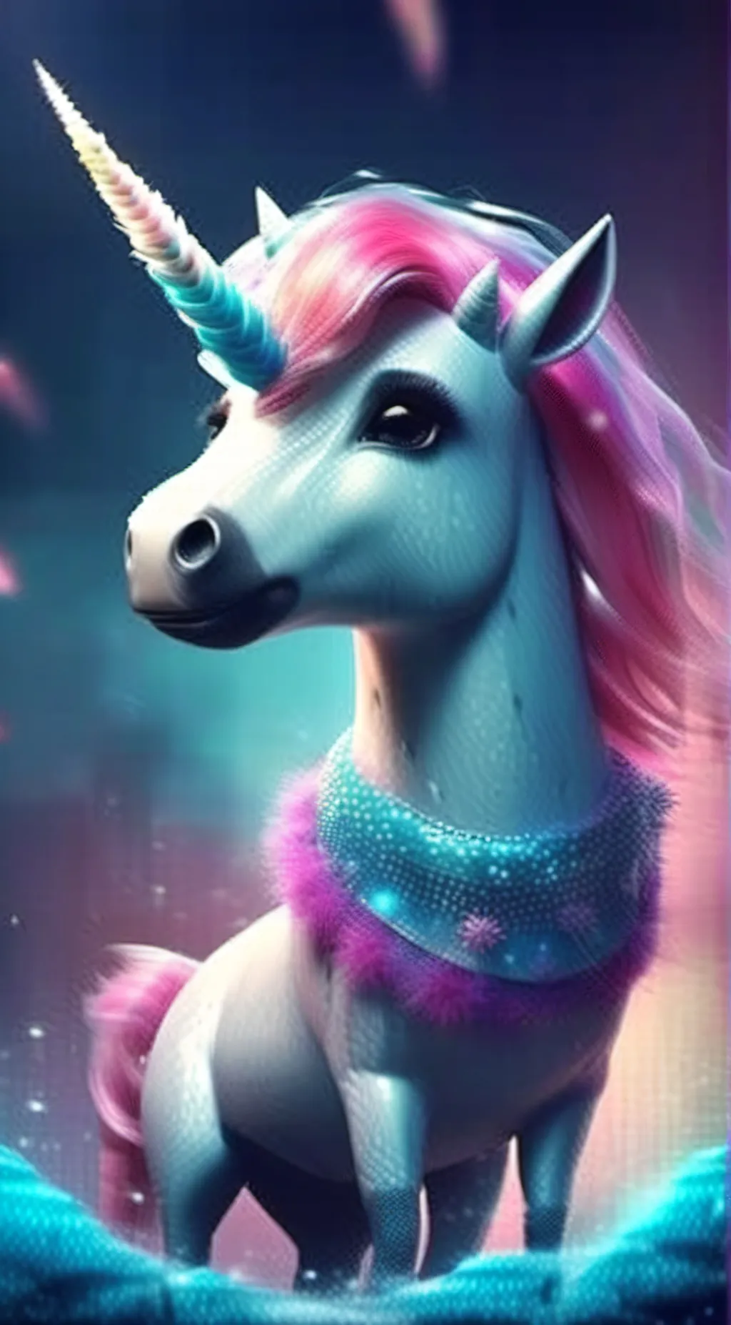 ai character: unycorn  background