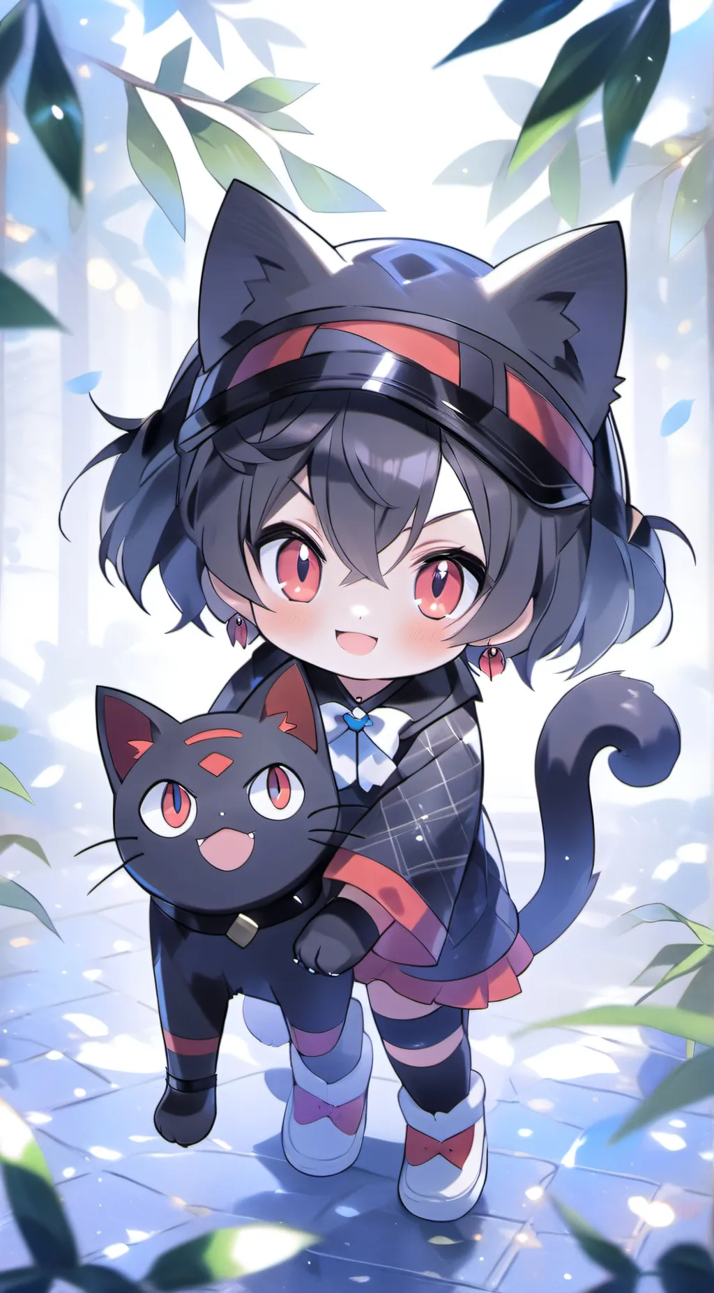 ai character: Litten background