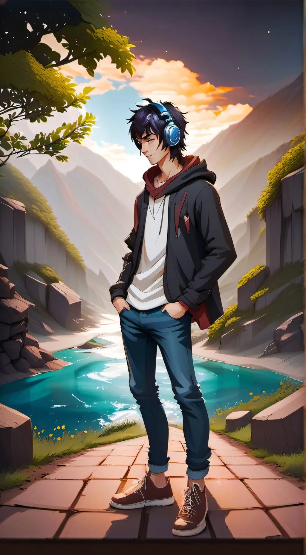 ai character: Cole background